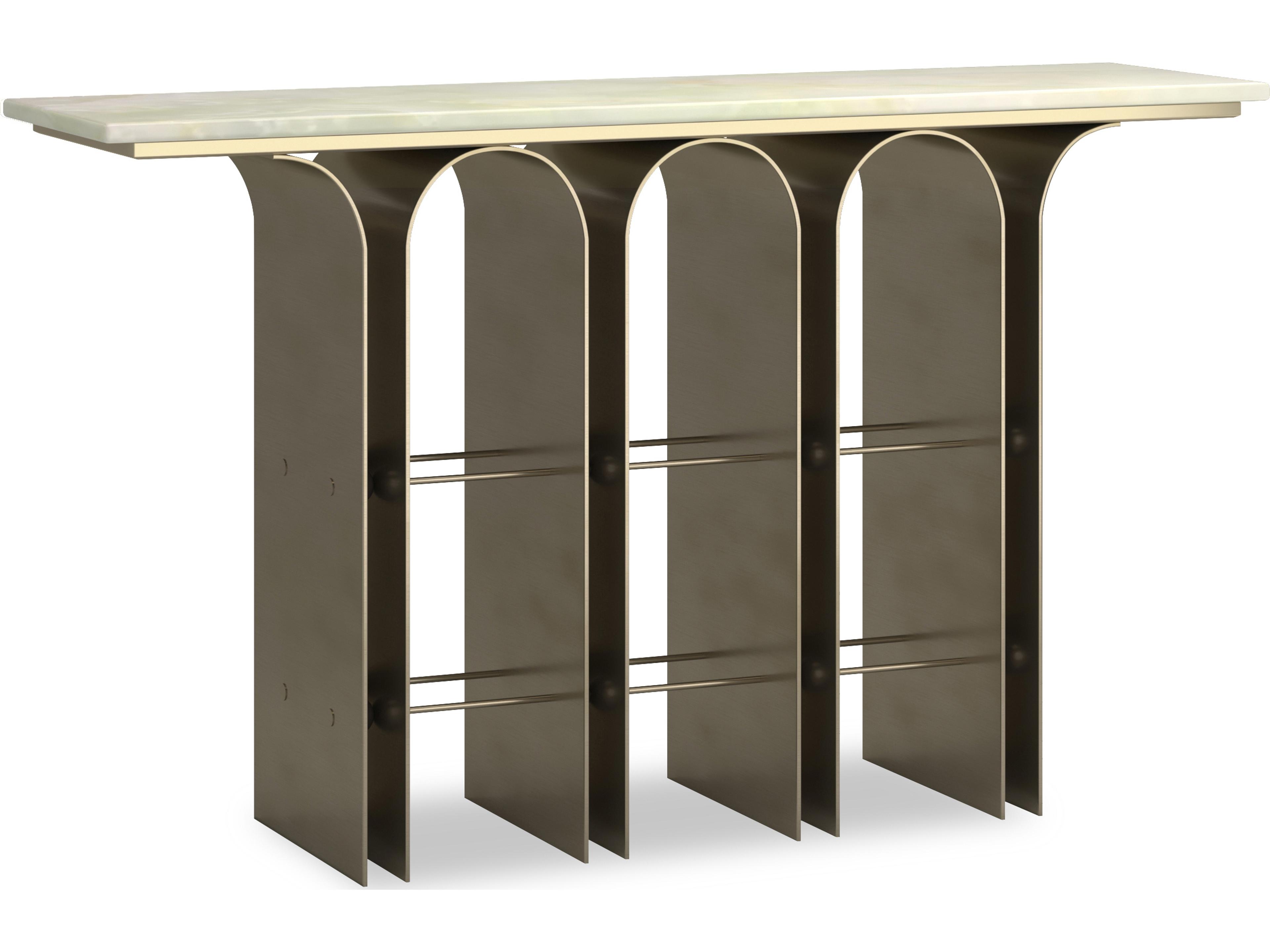 Caracole Classic Nexus Rectangular Stone Console Table