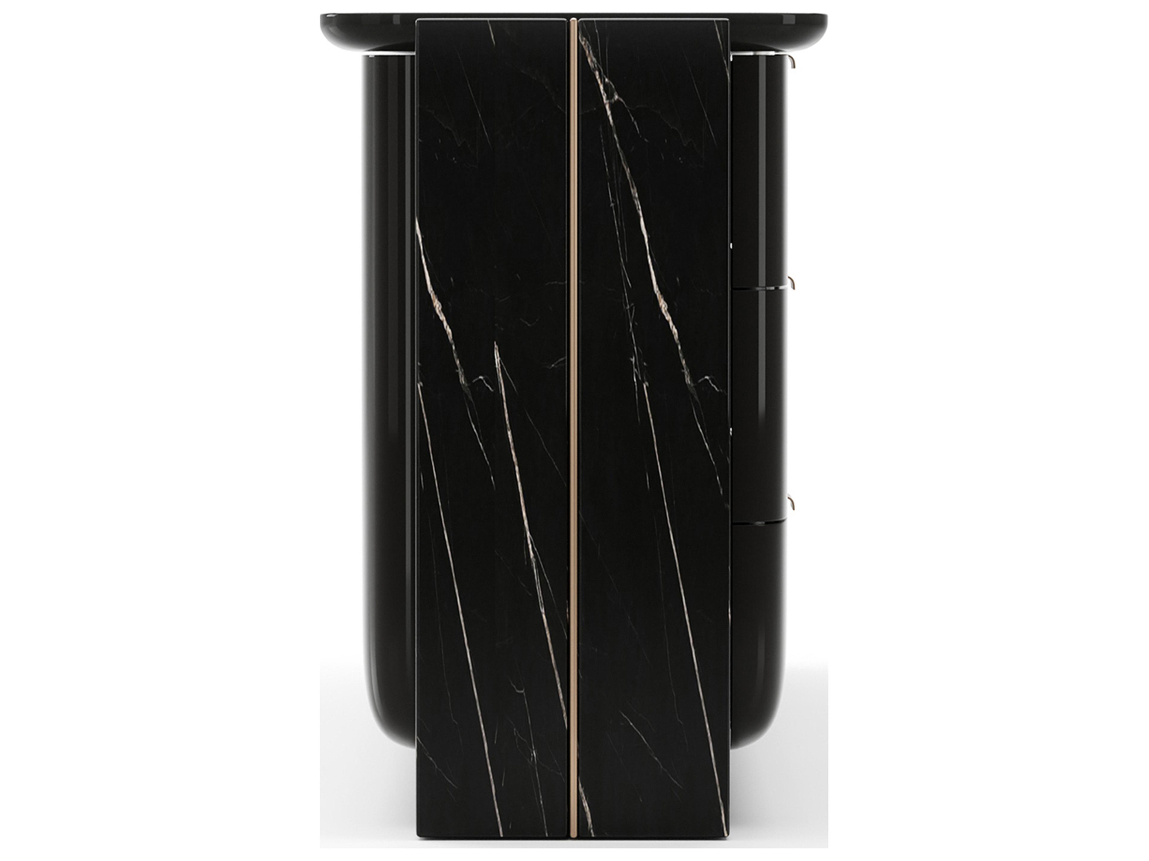 Caracole Overlap 6-Drawers Black Double Dresser