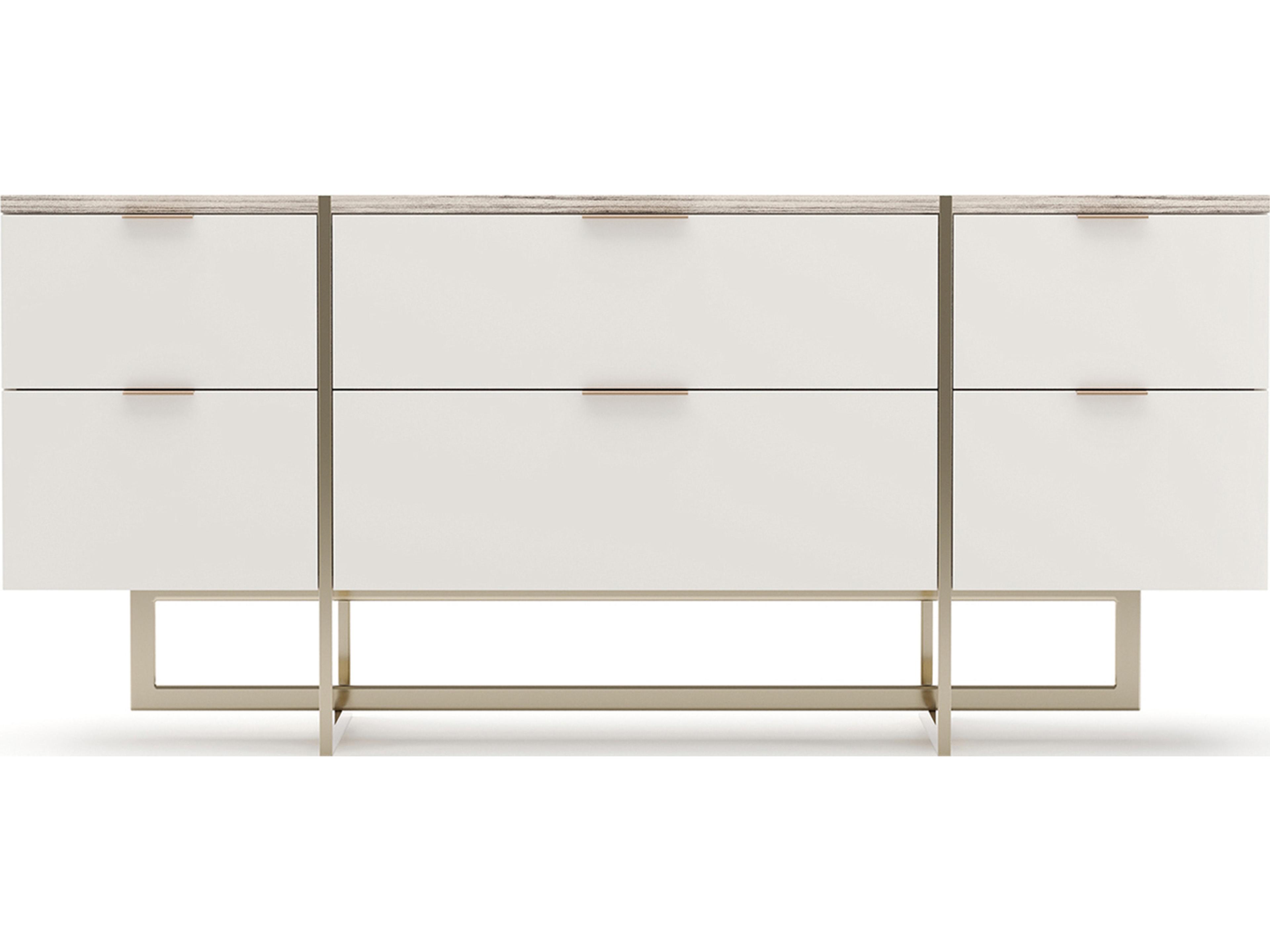 Caracole Wish You Were Here 6-Drawers Beige Dresser