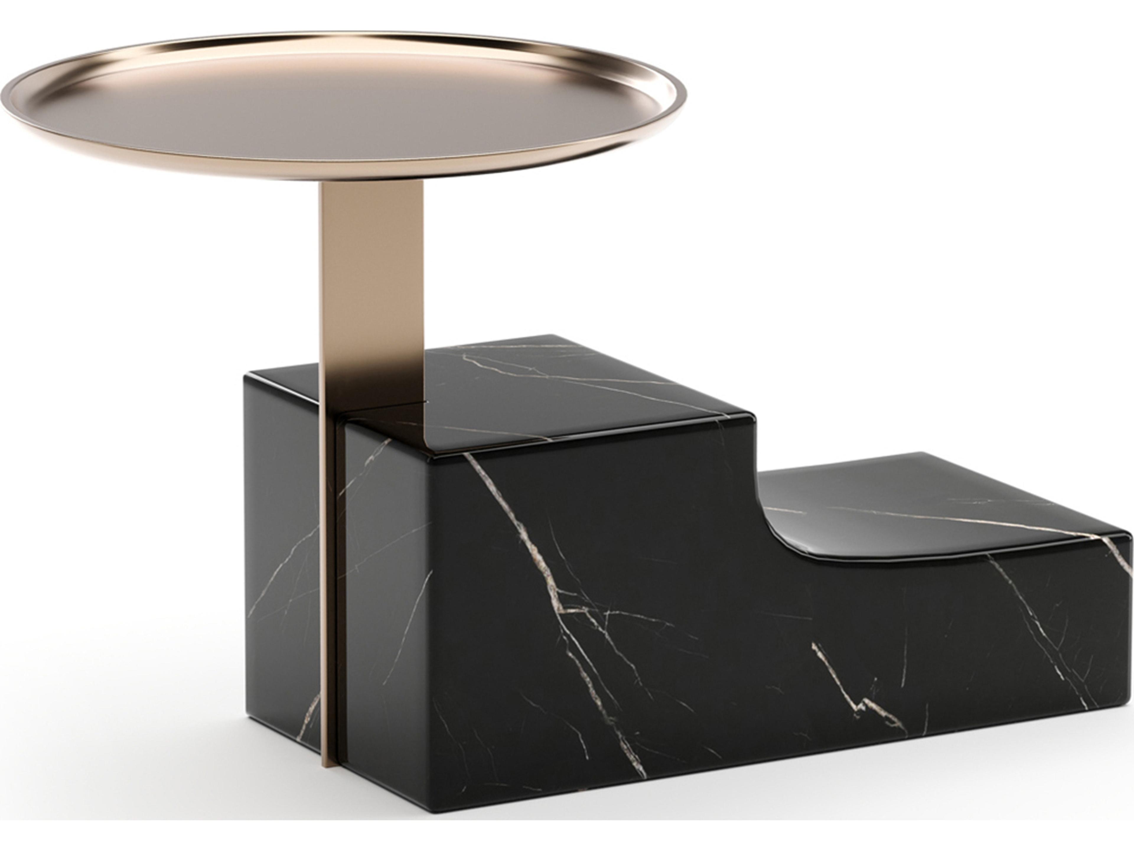 Overlap Black Nightstand