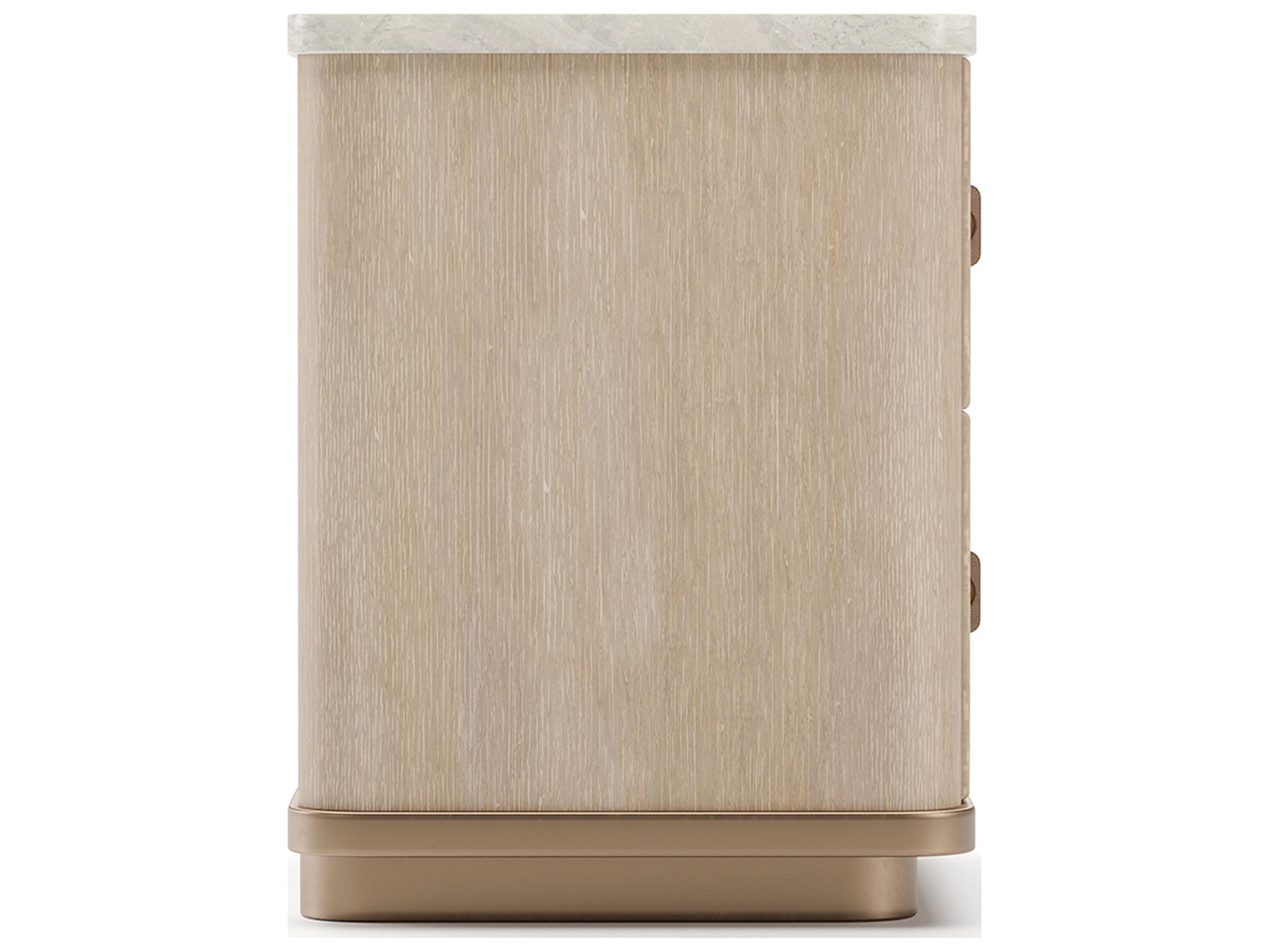 Caracole Rhythm 2-Drawers Beige Nightstand