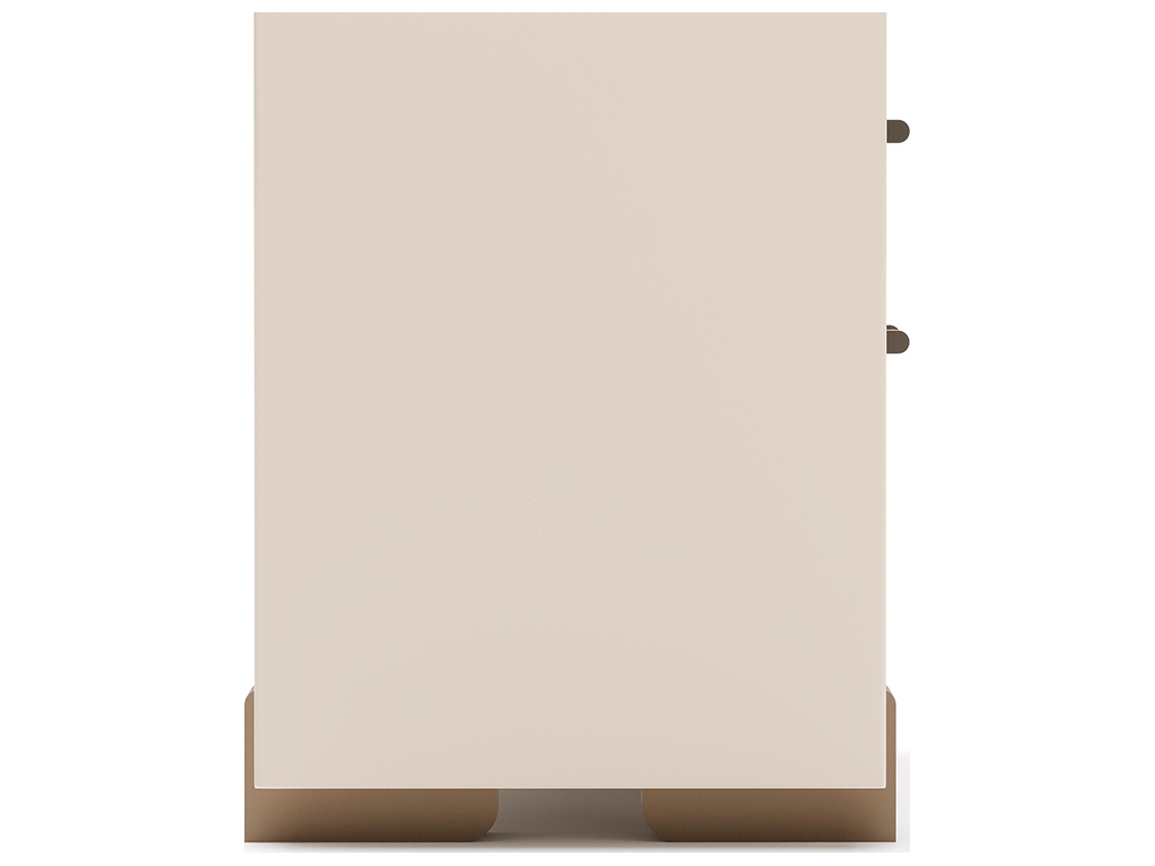 Caracole Counter Balance 2-Drawers Brown Nightstand