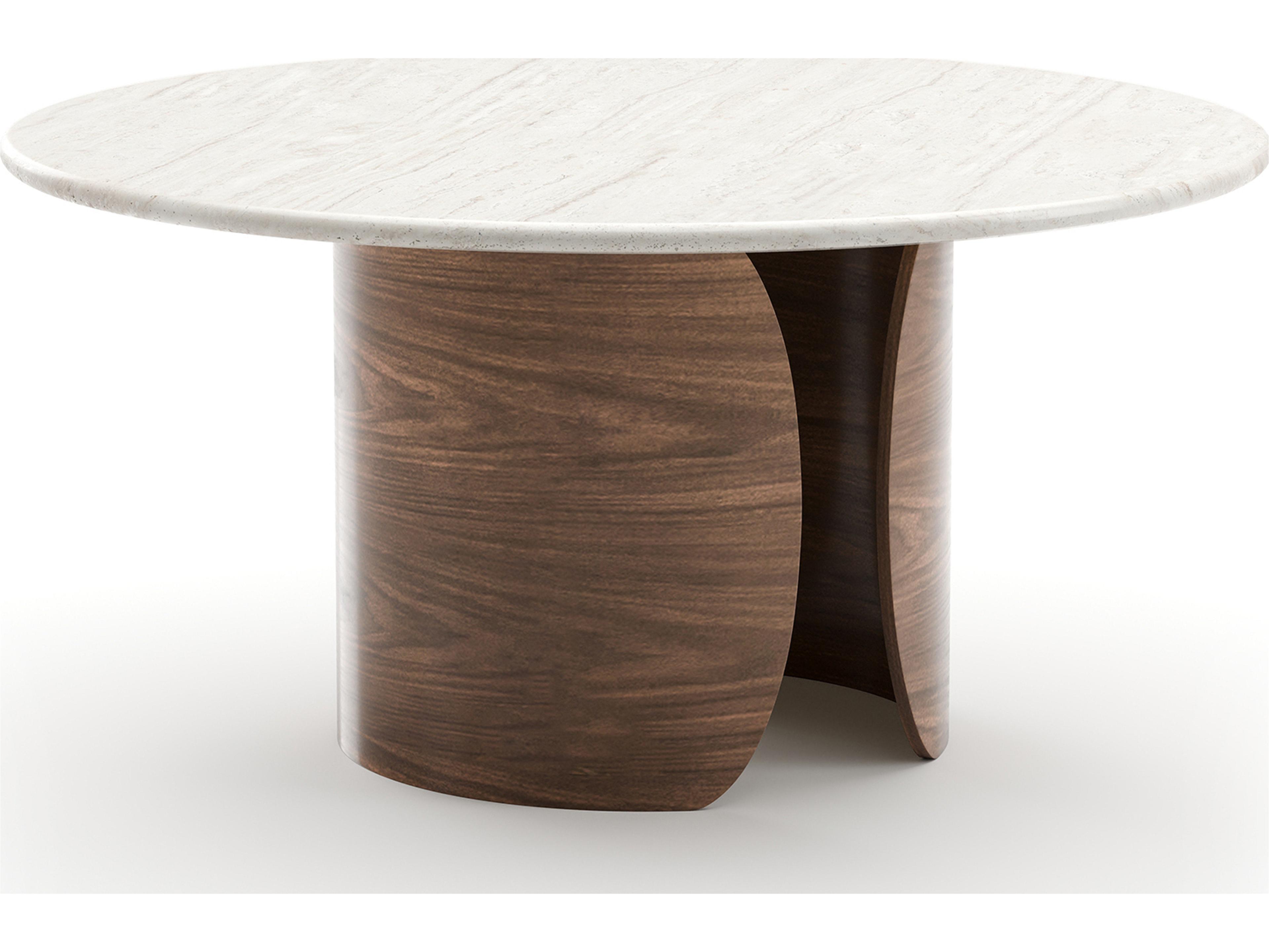 Fleur Round Stone Dining Table