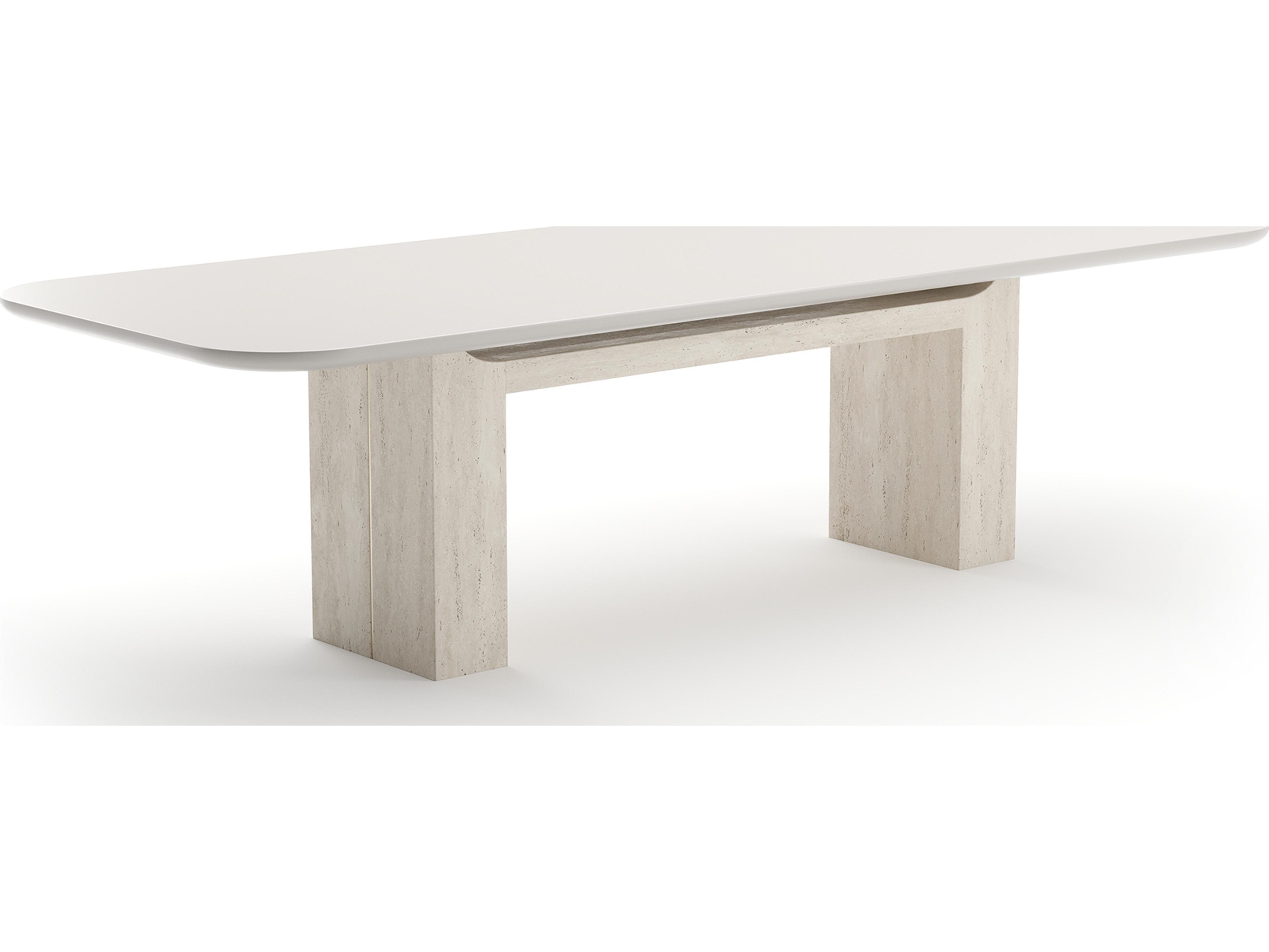 Overlap Rectangular Wood Dining Table