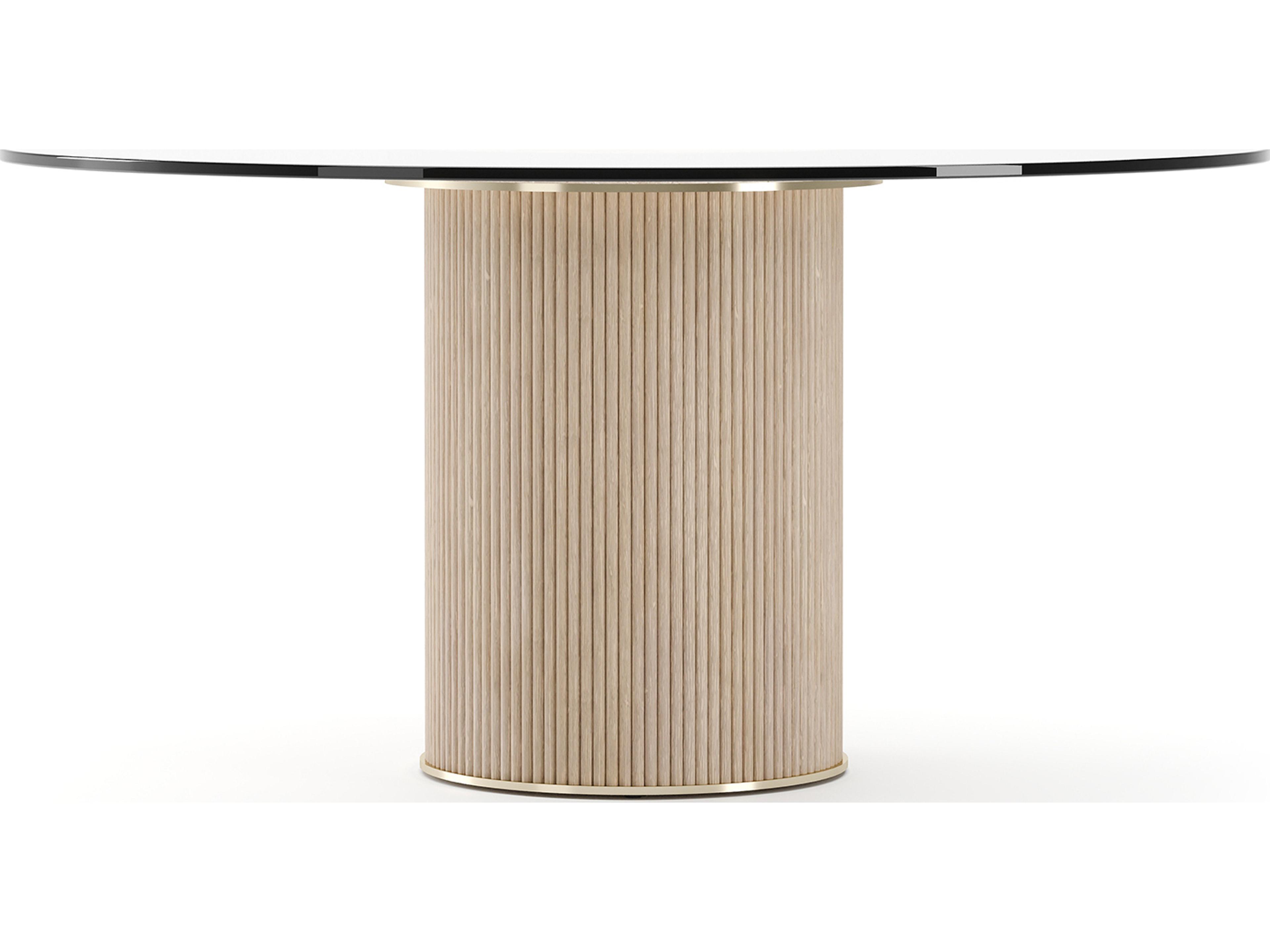 Caracole Rhythm Round Glass Dining Table