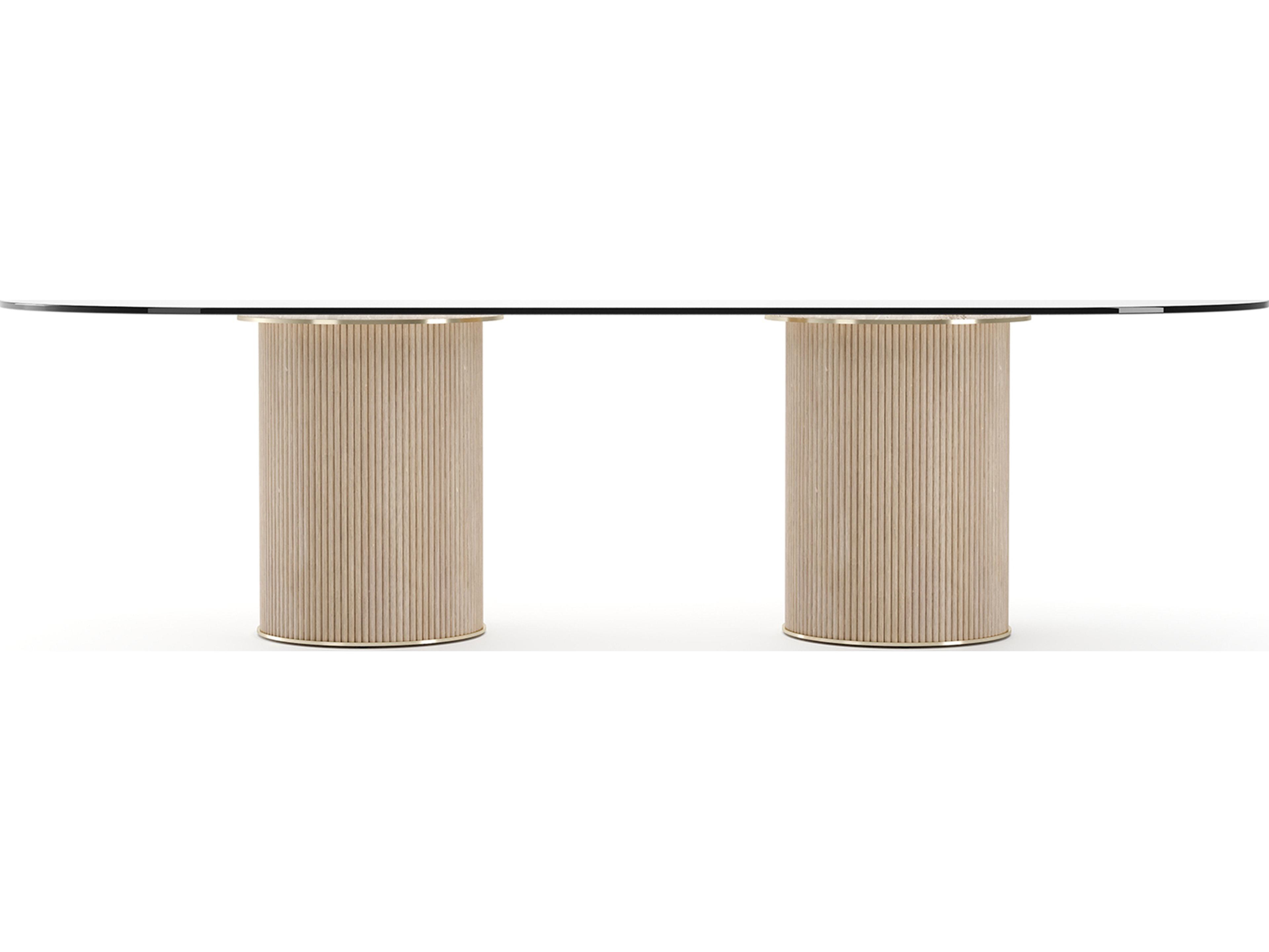 Caracole Rhythm Oval Glass Dining Table