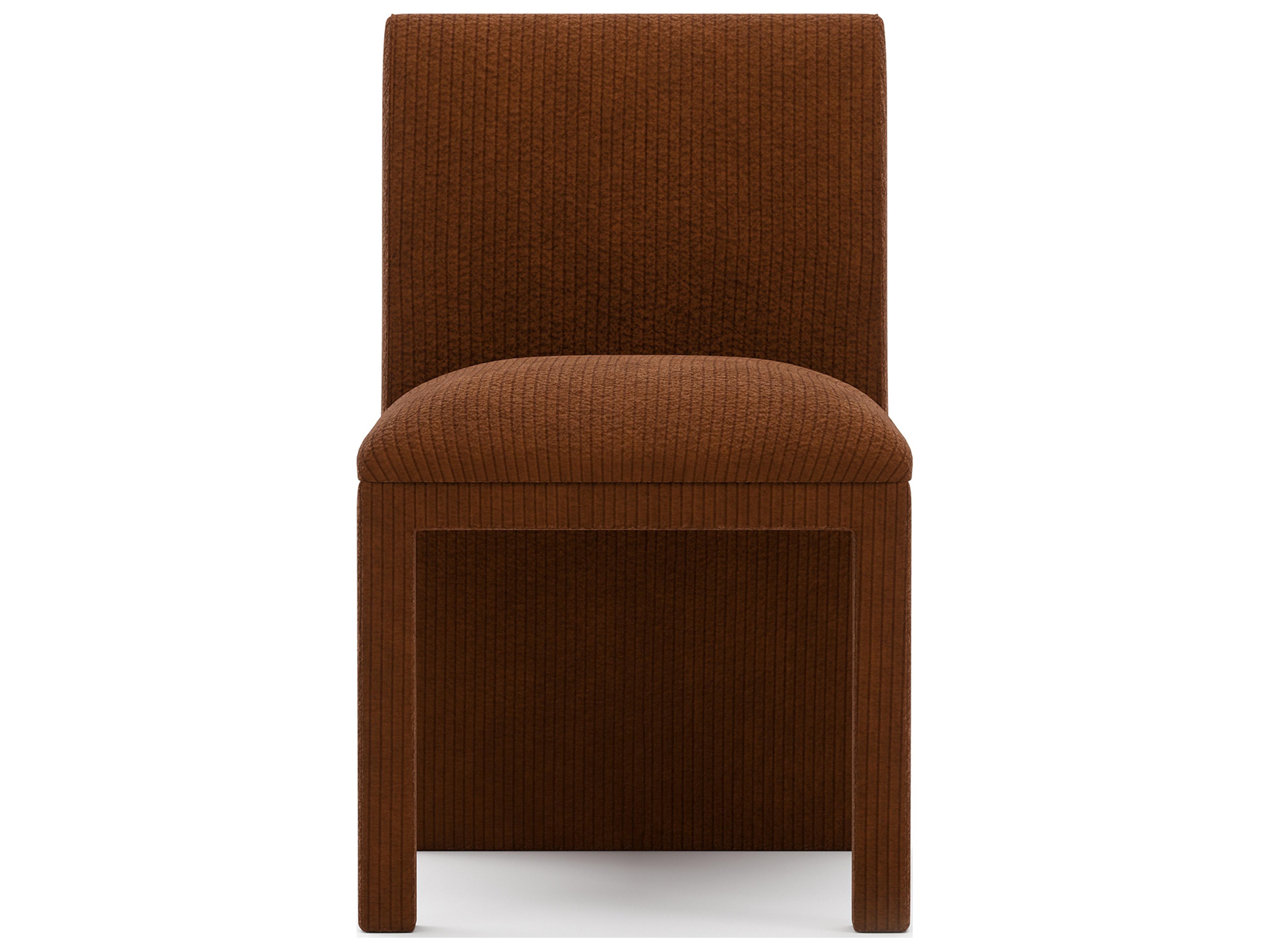 Caracole Precipice Brown Upholstered Armless Dining Chair