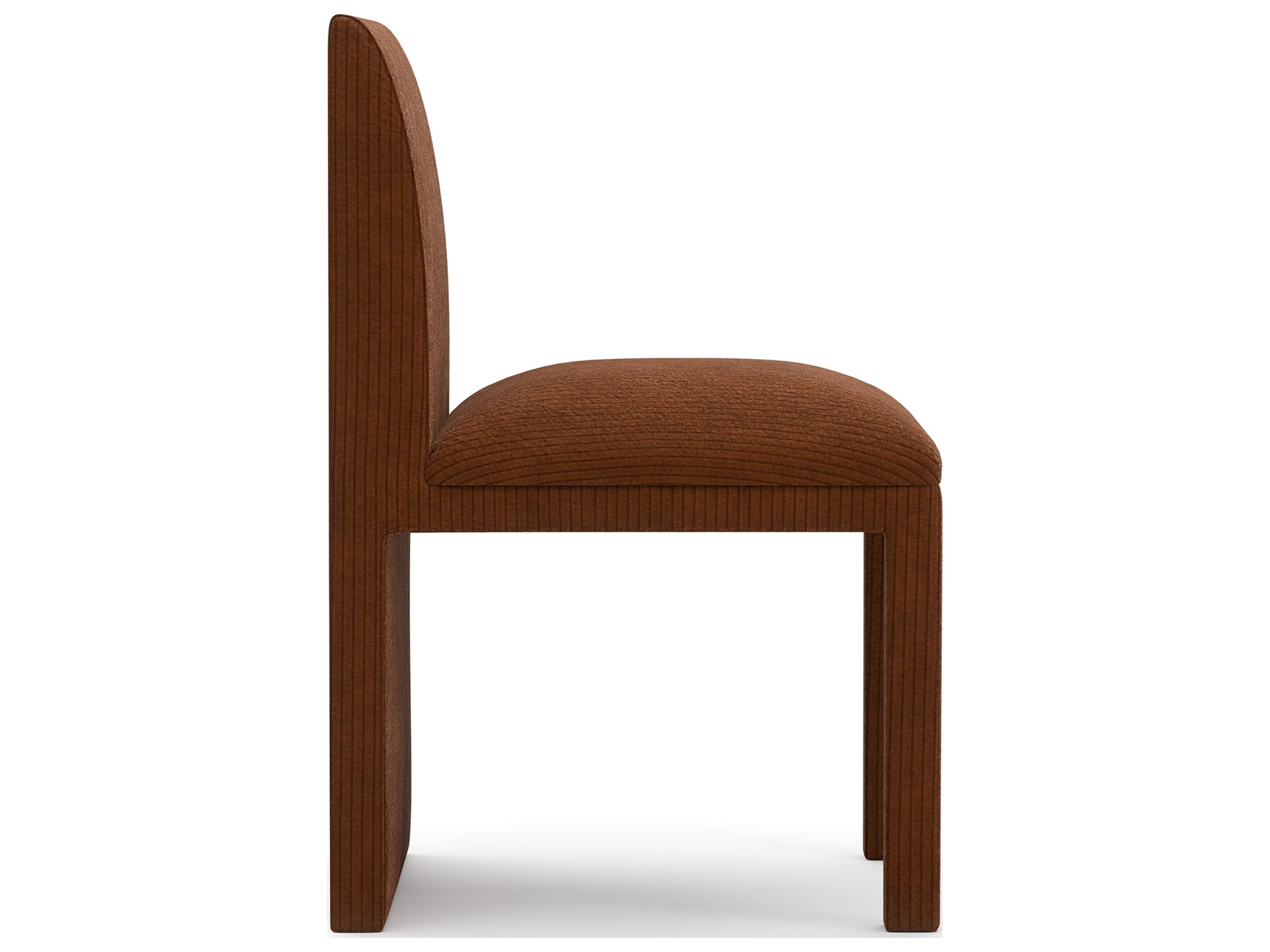 Caracole Precipice Brown Upholstered Armless Dining Chair