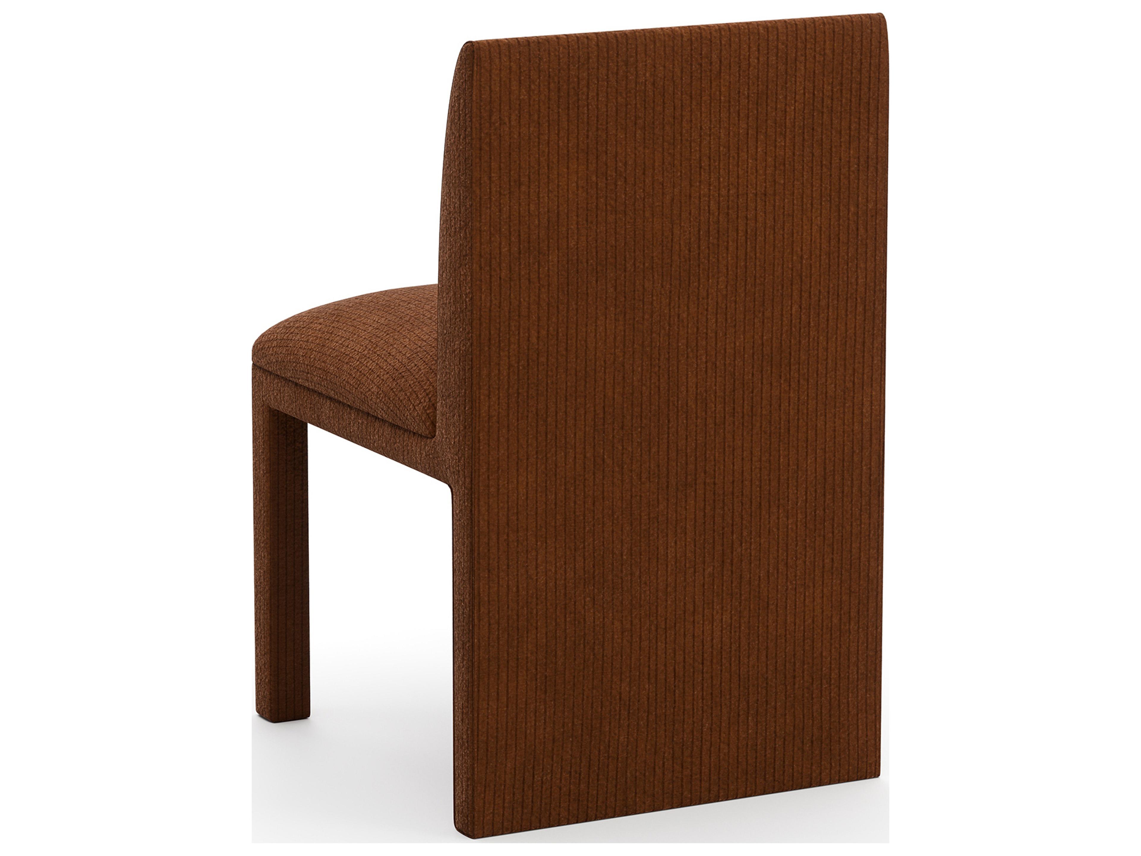 Caracole Precipice Brown Upholstered Armless Dining Chair