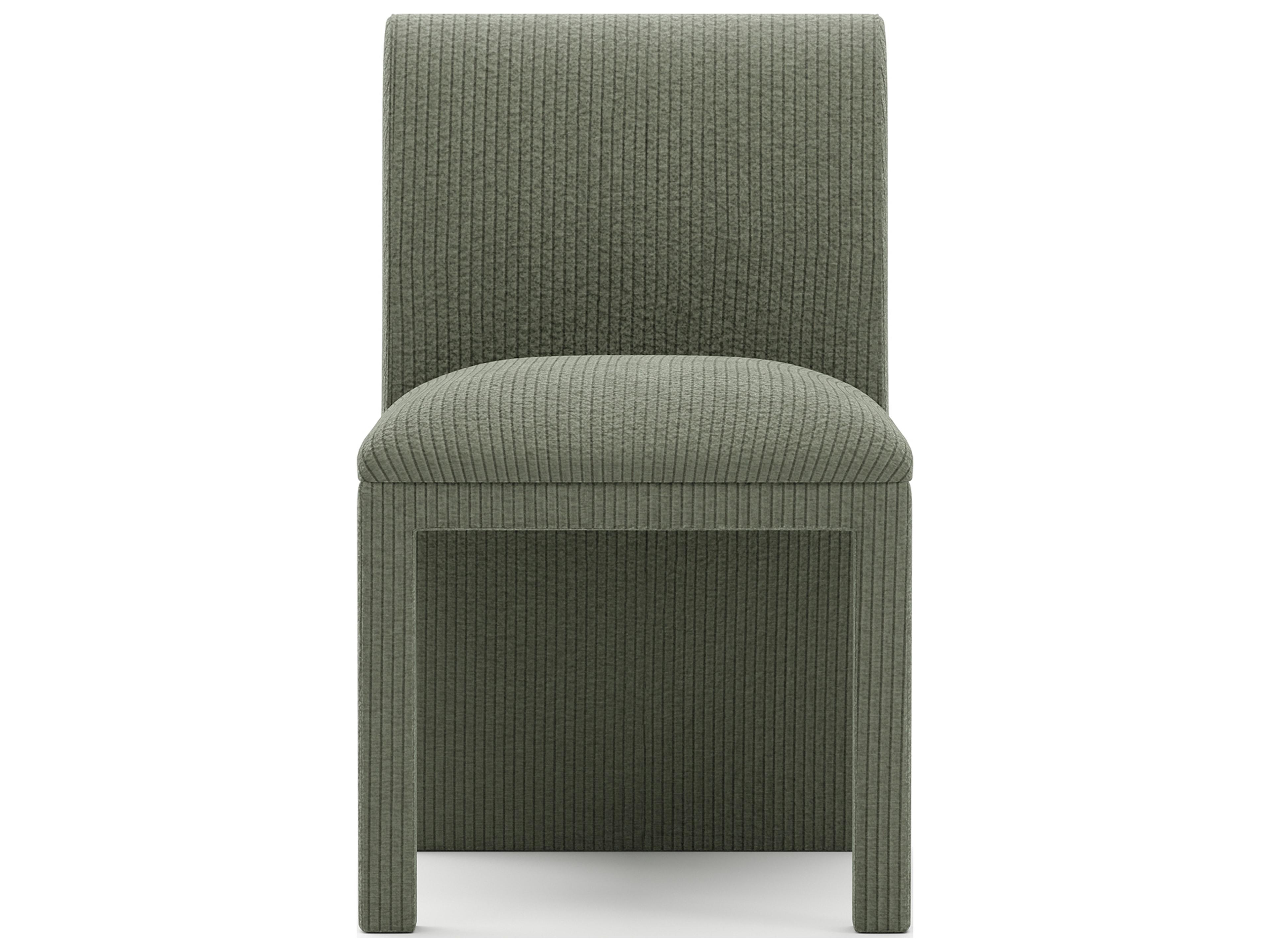 Caracole Precipice Green Upholstered Armless Dining Chair