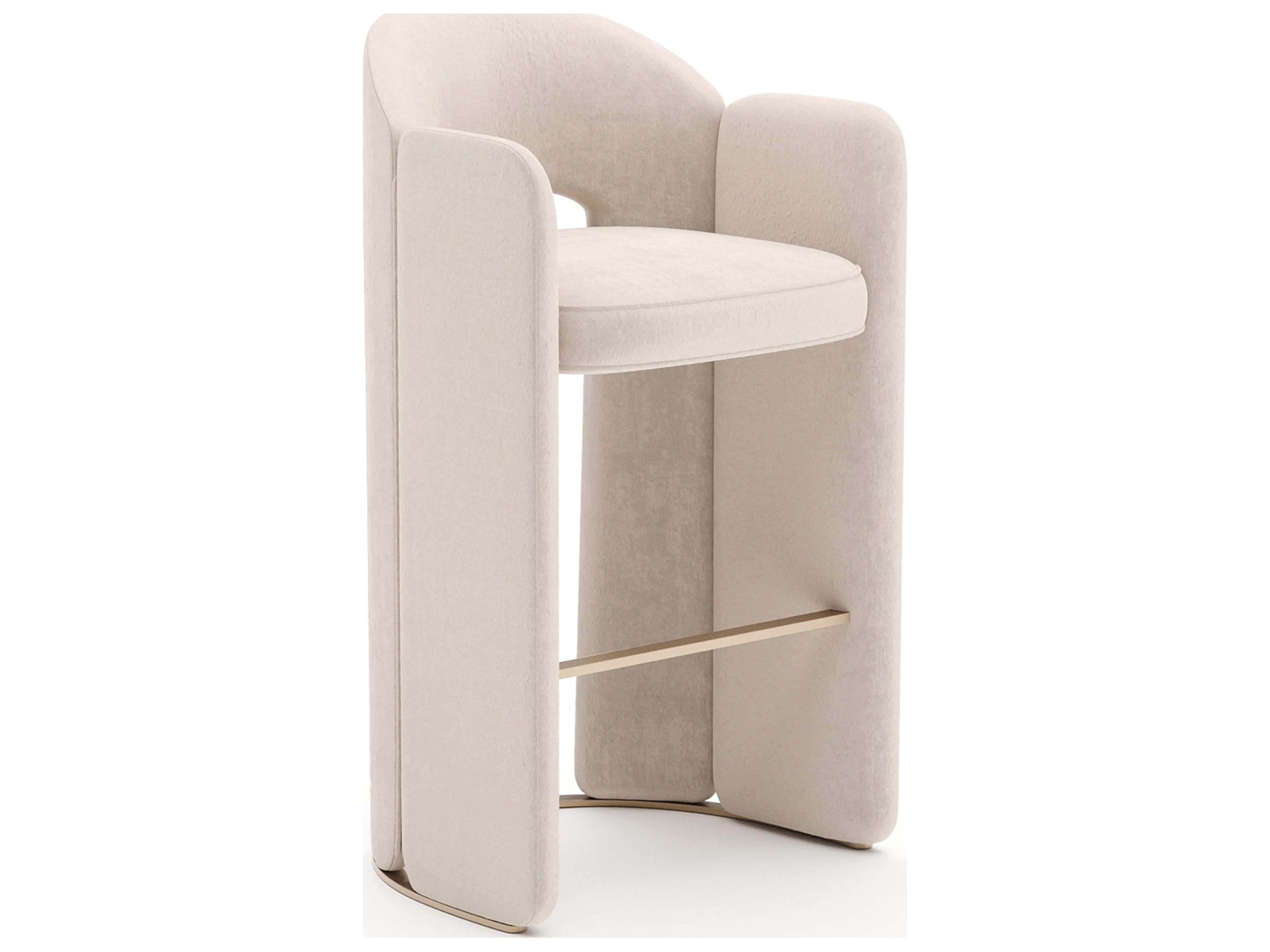 Caracole Overlap Upholstered Bar Stool