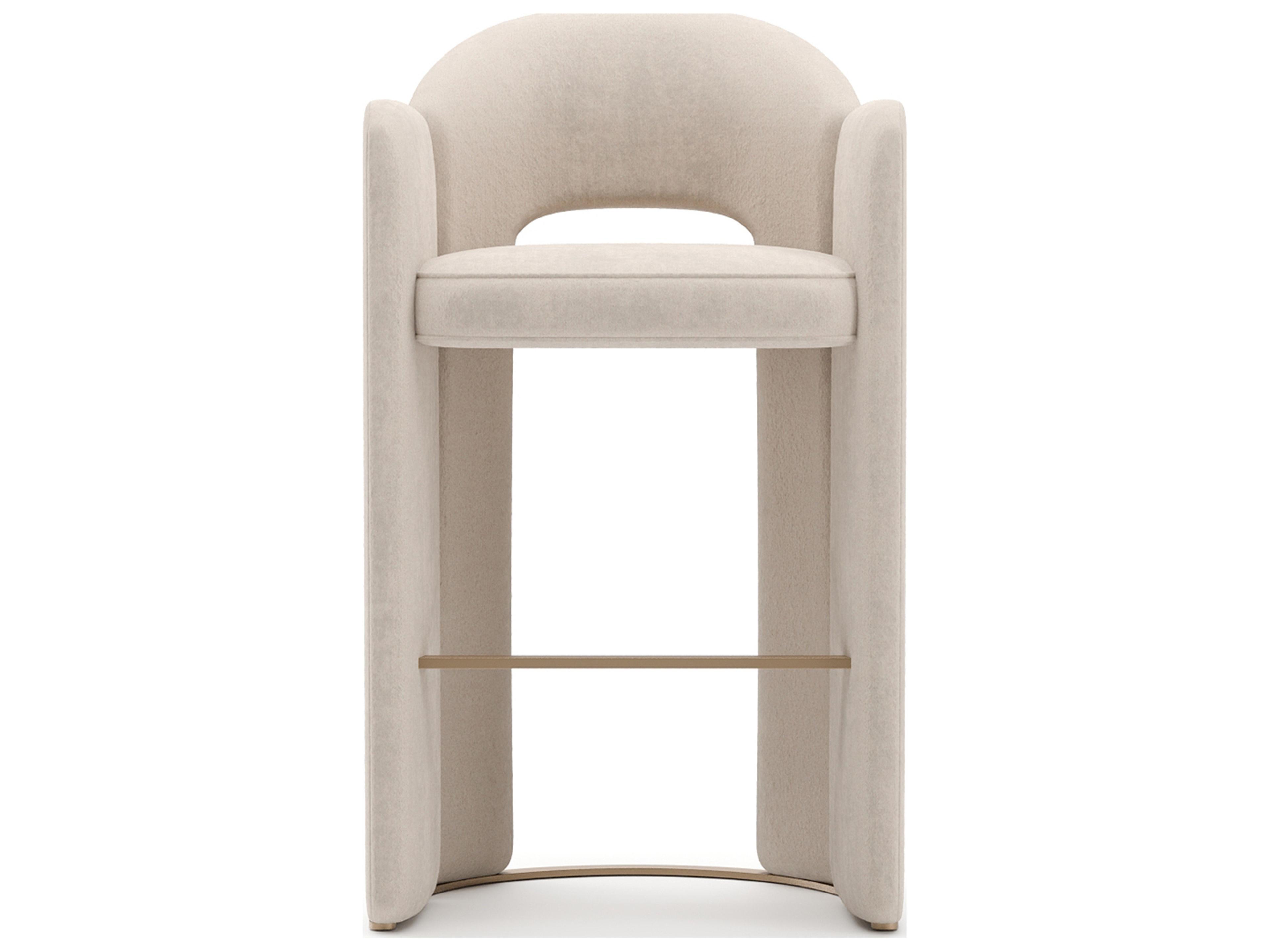 Caracole Overlap Upholstered Bar Stool