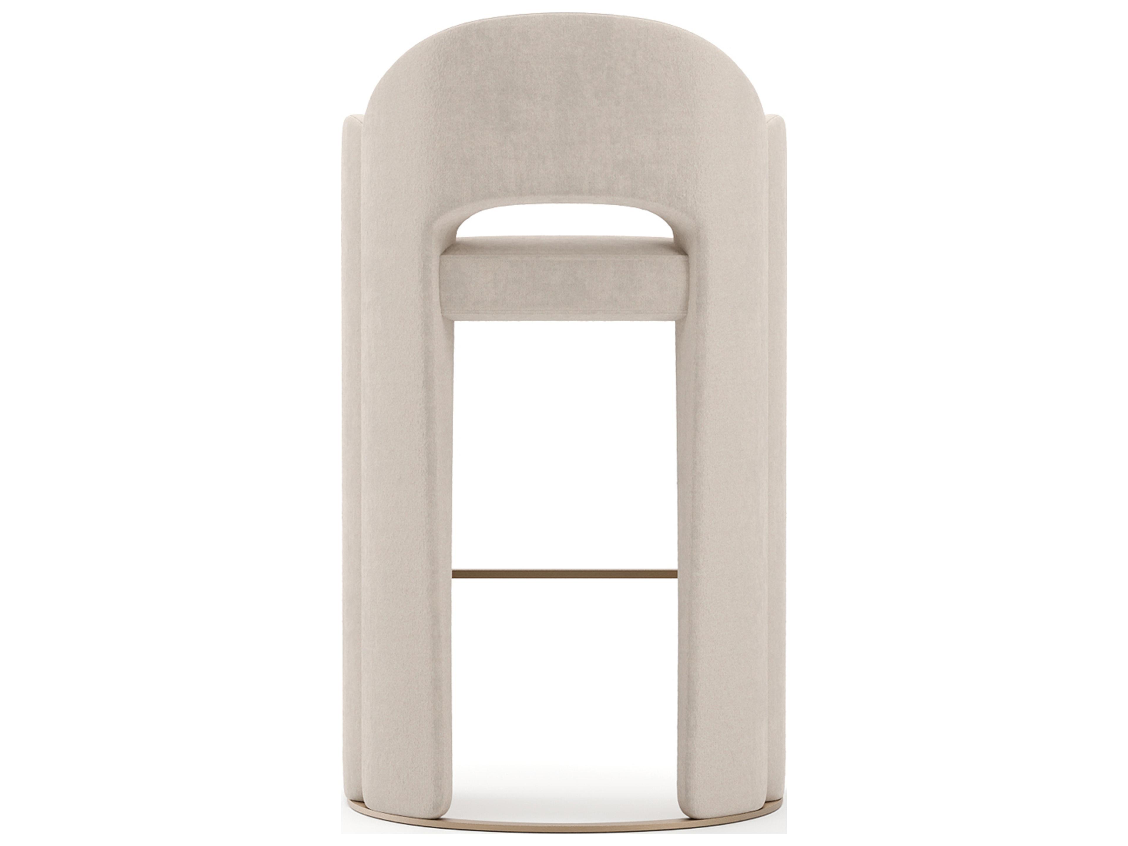 Caracole Overlap Upholstered Bar Stool