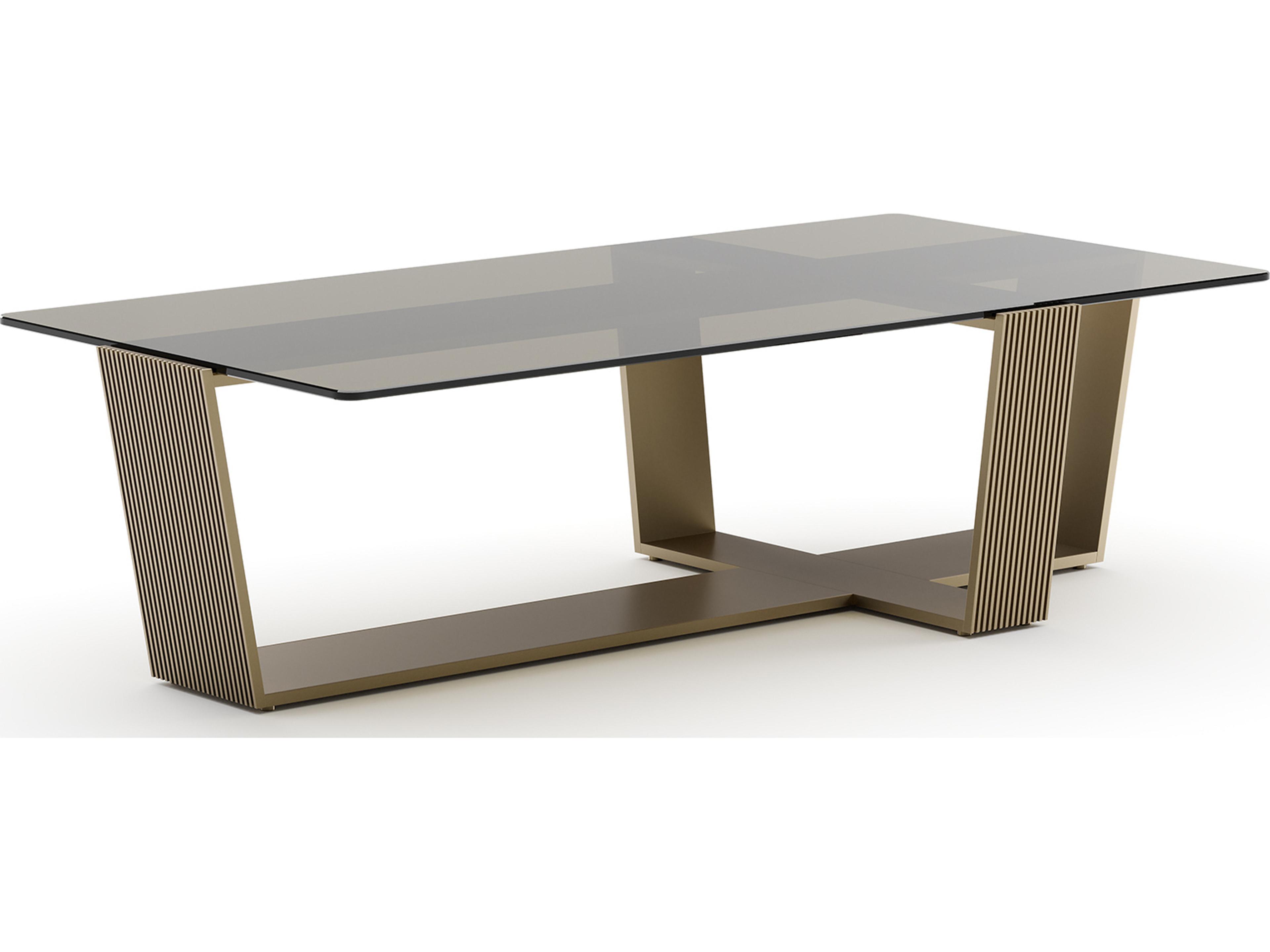 Counter Balance Rectangular Glass Coffee Table