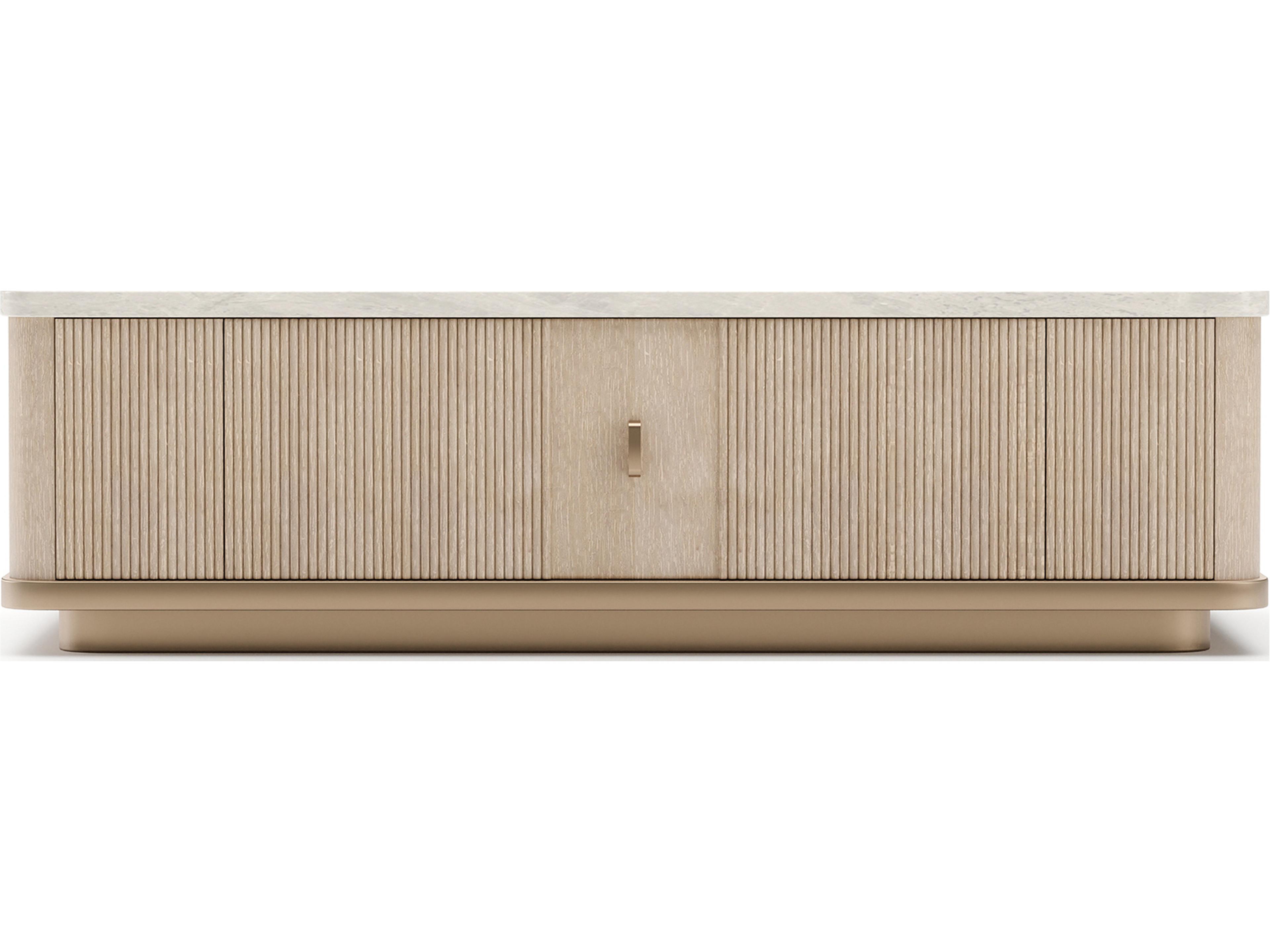 Caracole Rhythm Rectangular Stone Coffee Table