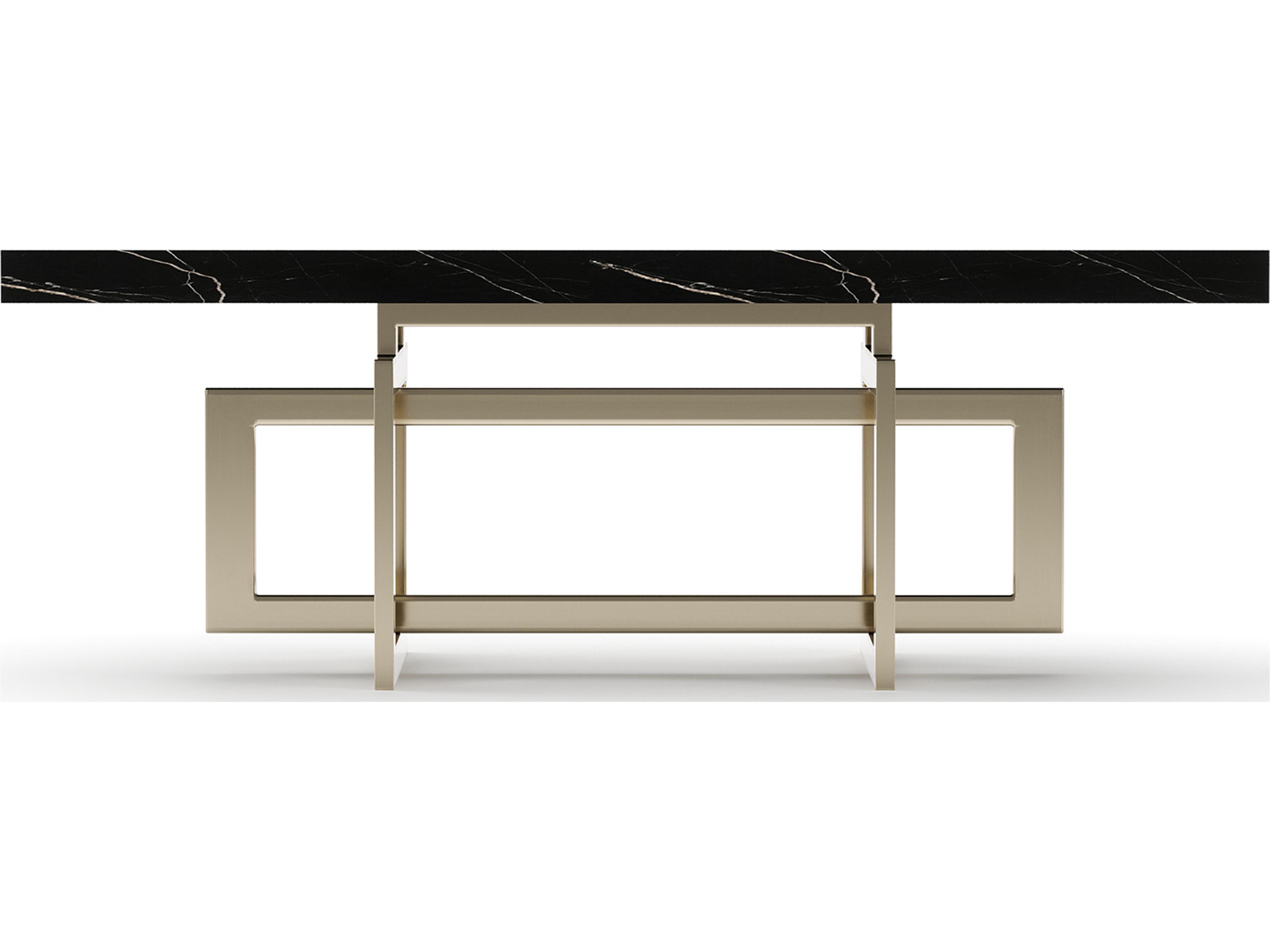 Caracole Wish You Were Here Rectangular Marble Coffee Table