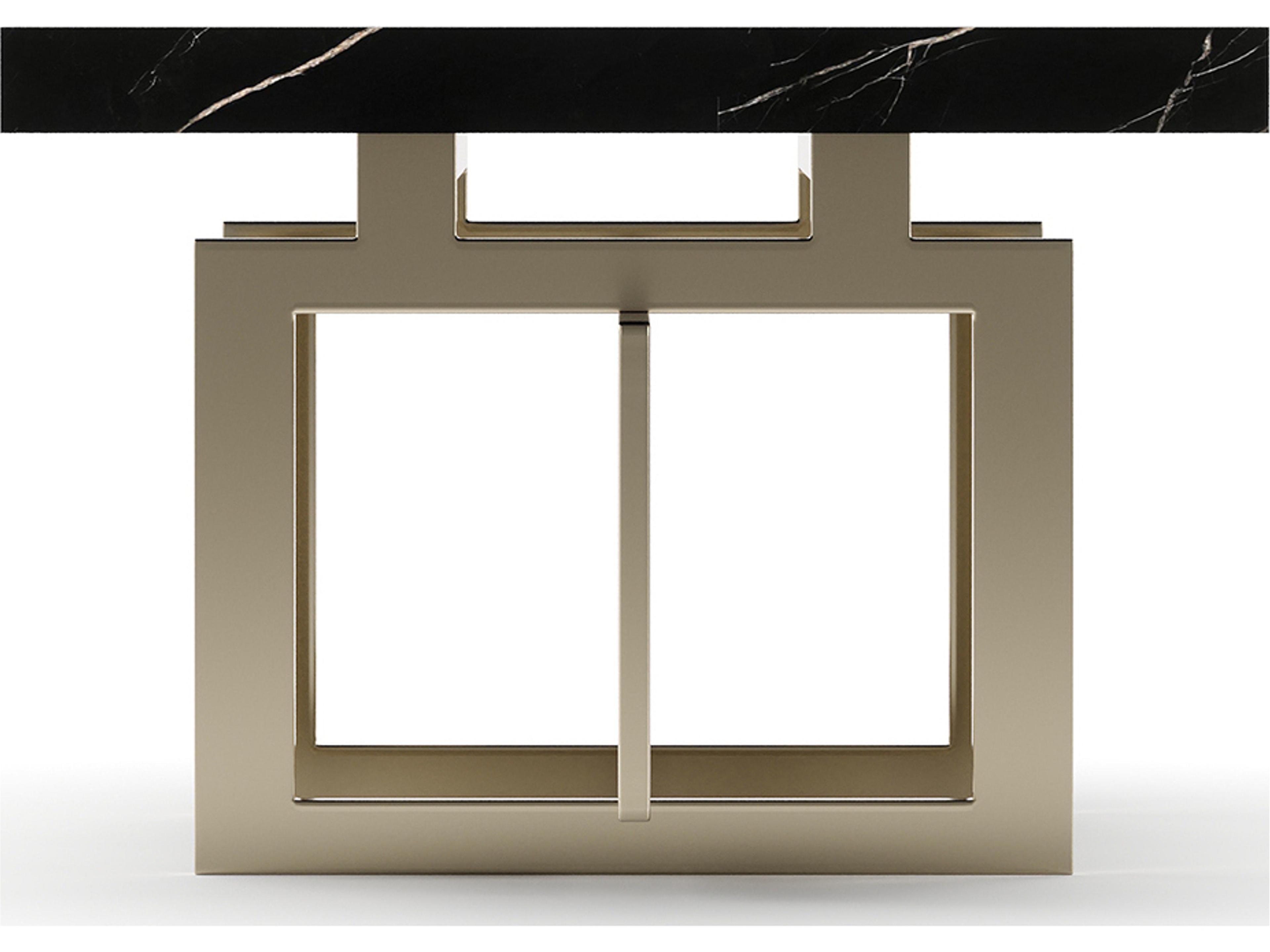 Caracole Wish You Were Here Rectangular Marble Coffee Table