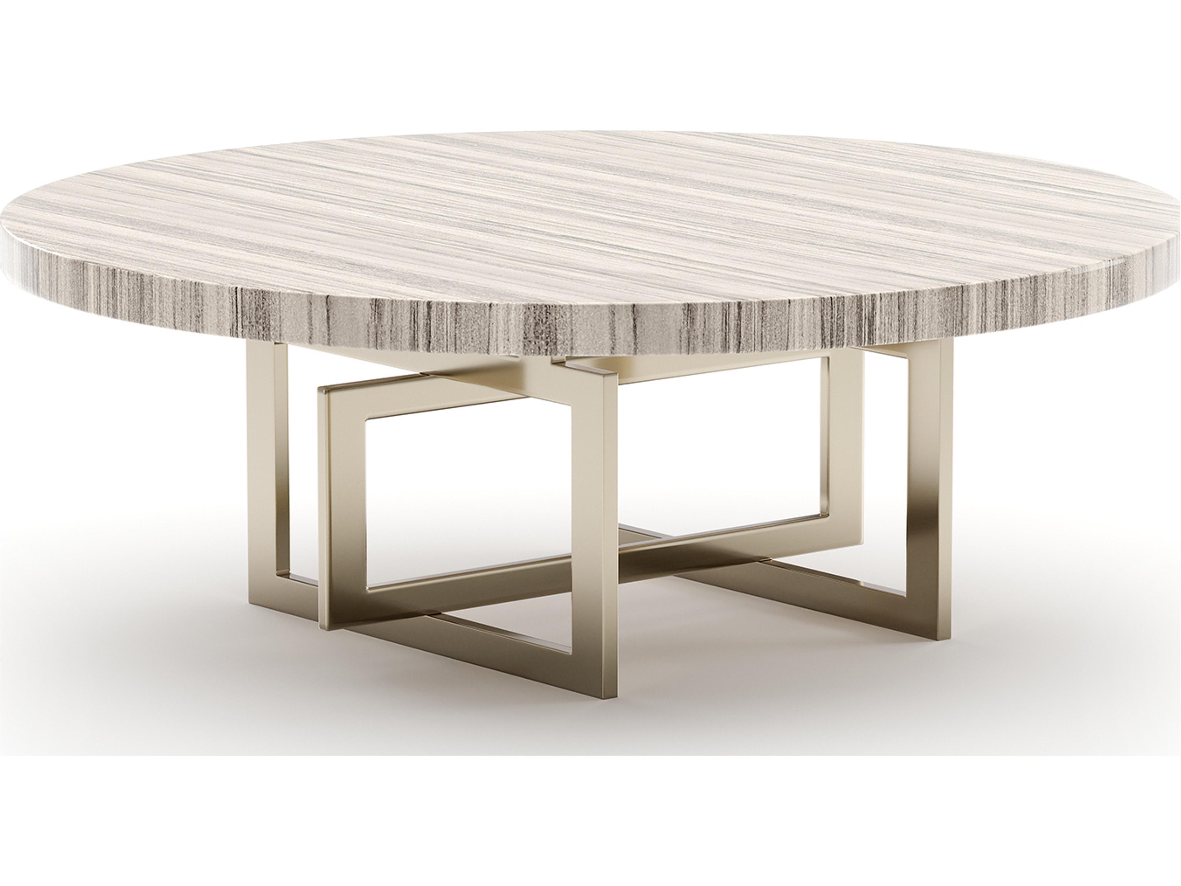 Wish You Were Here Round Stone Coffee Table