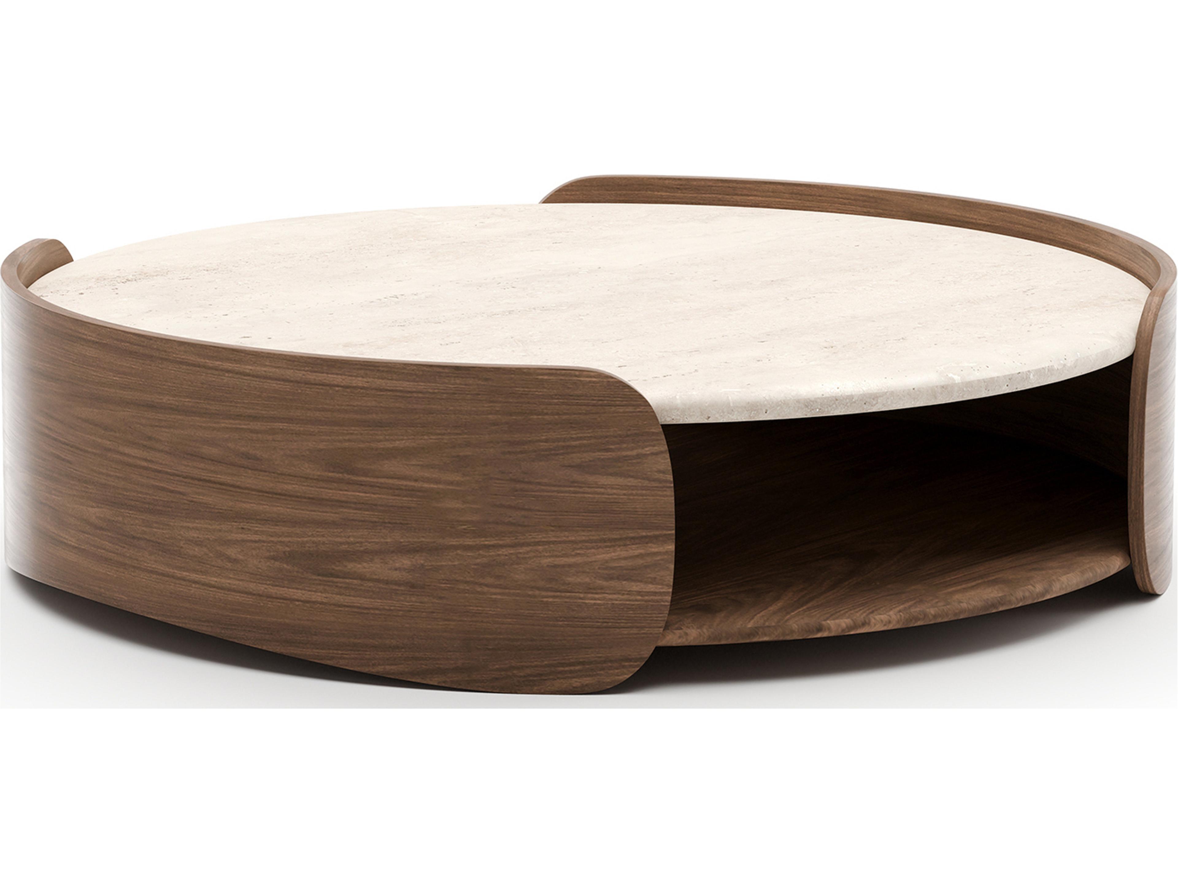 Fleur Round Stone Coffee Table