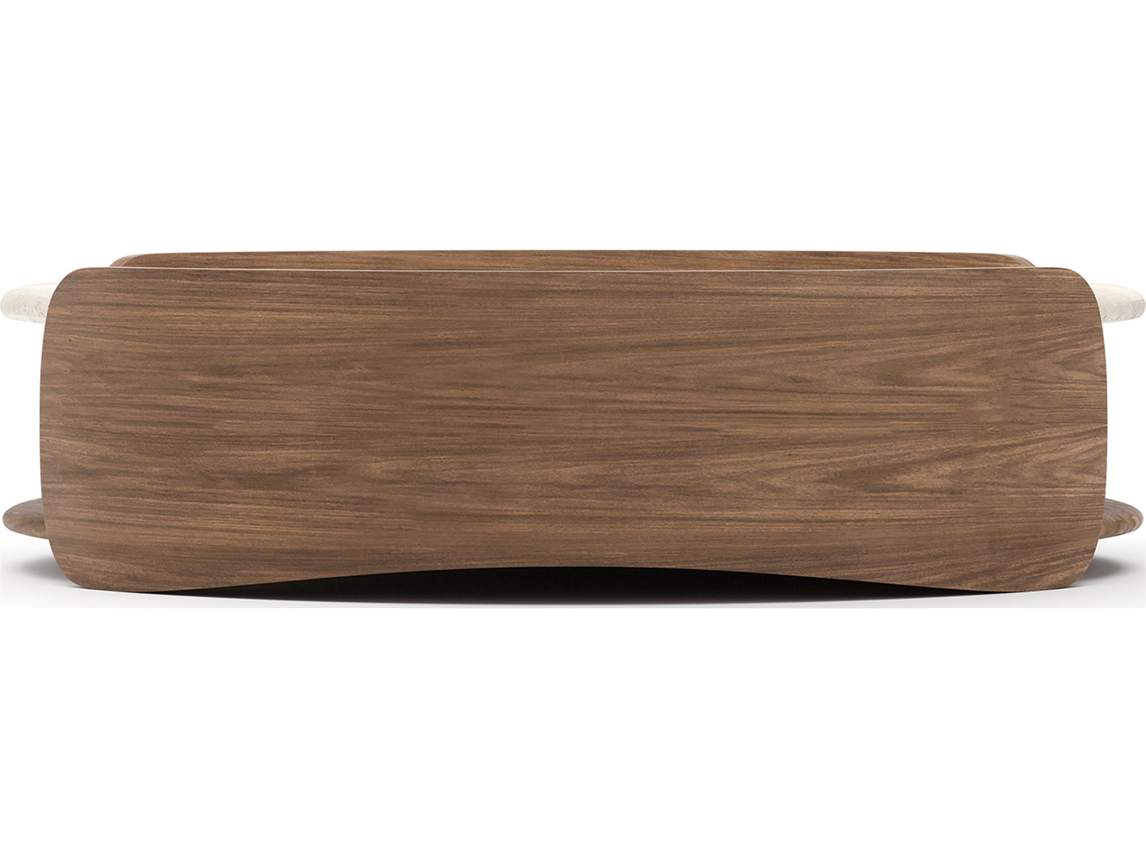 Caracole Fleur Round Stone Coffee Table