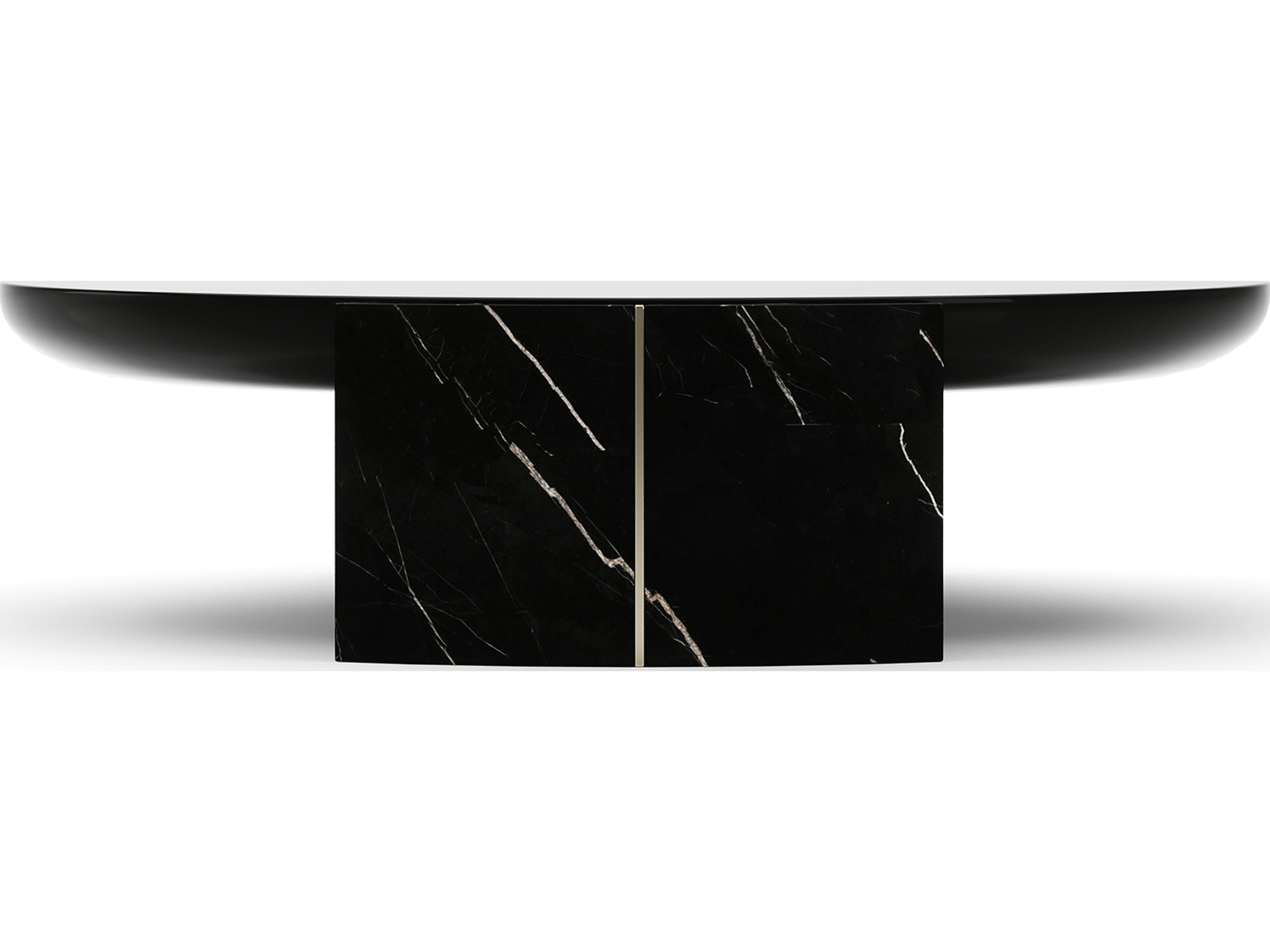 Caracole Overlap Round Wood Coffee Table