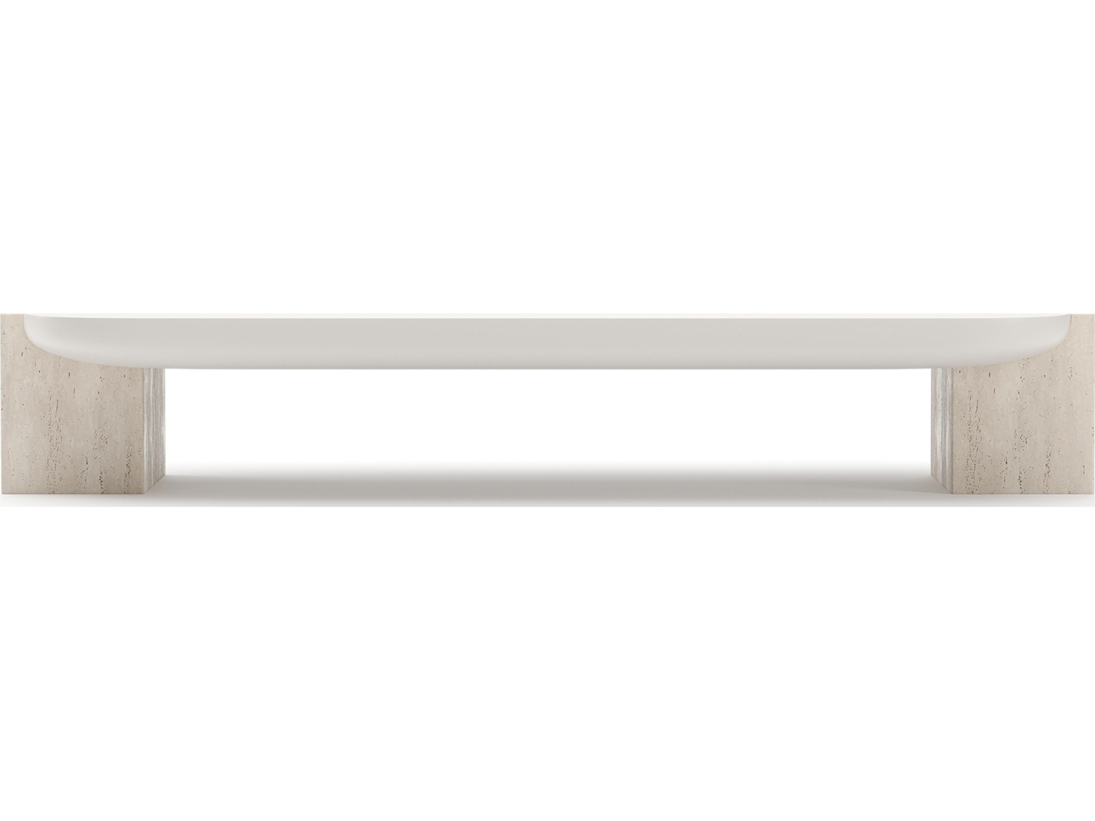 Caracole Overlap Rectangular Wood Coffee Table