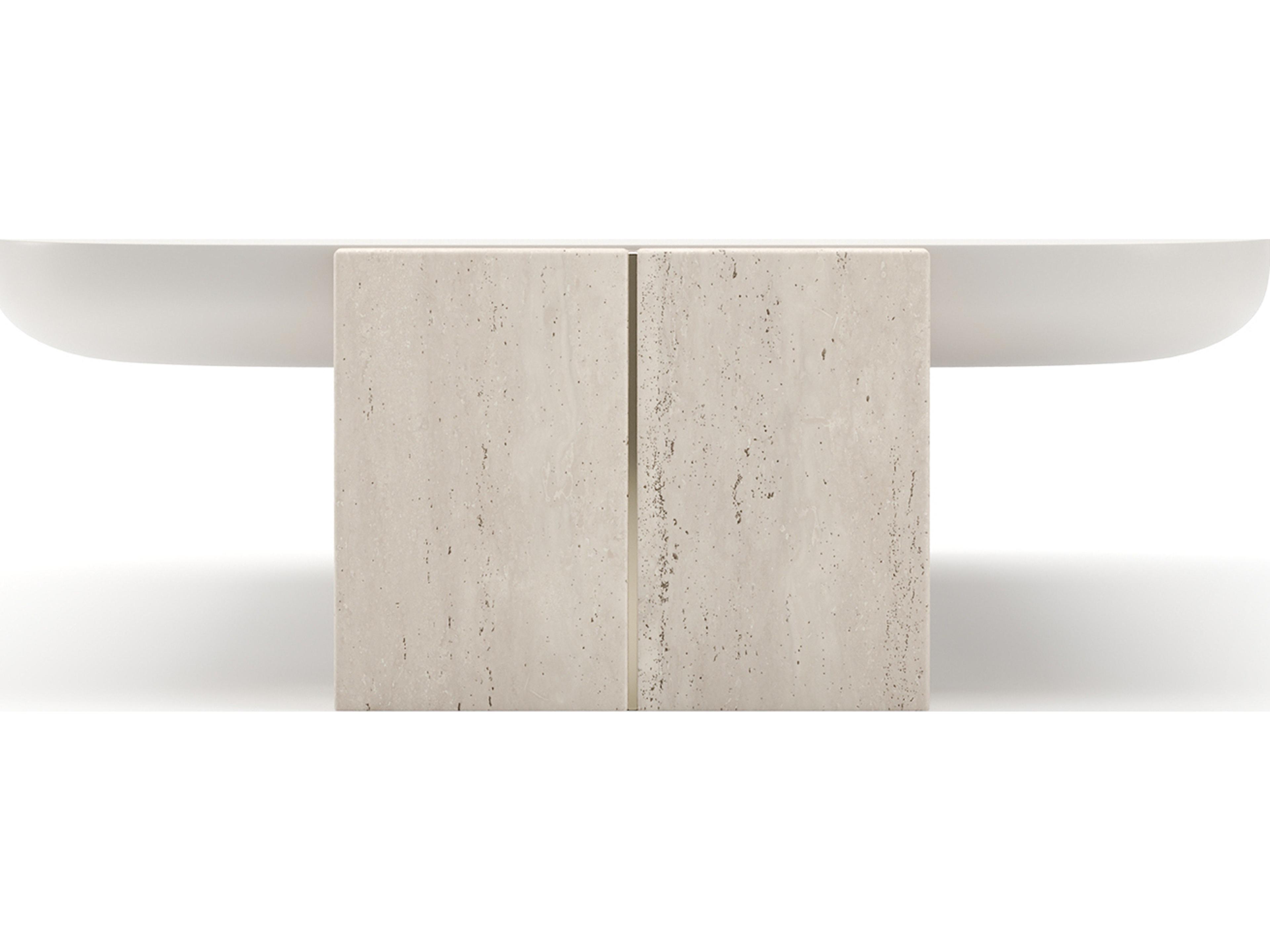 Caracole Overlap Rectangular Wood Coffee Table