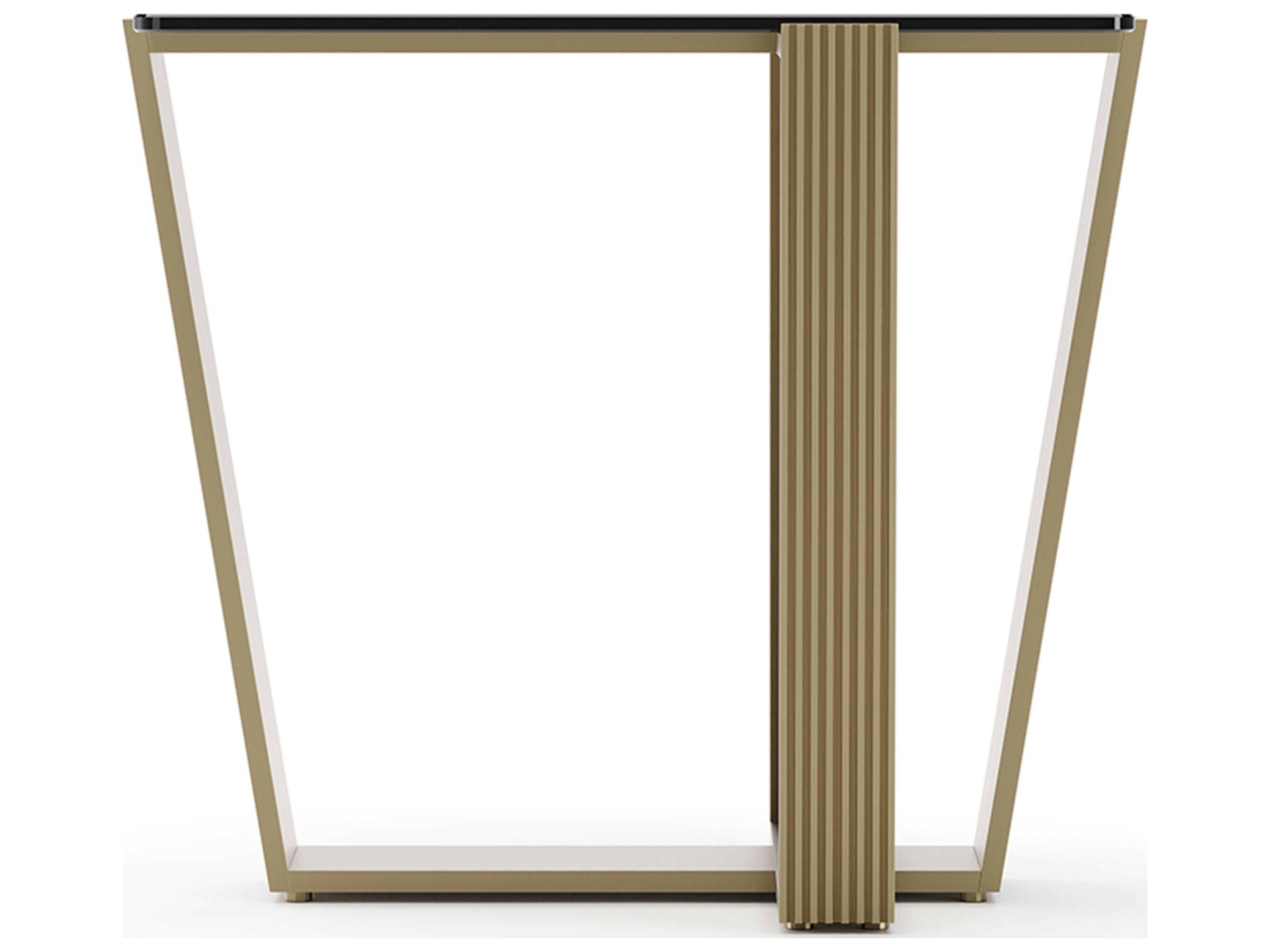 Caracole Counter Balance Rectangular Glass End Table