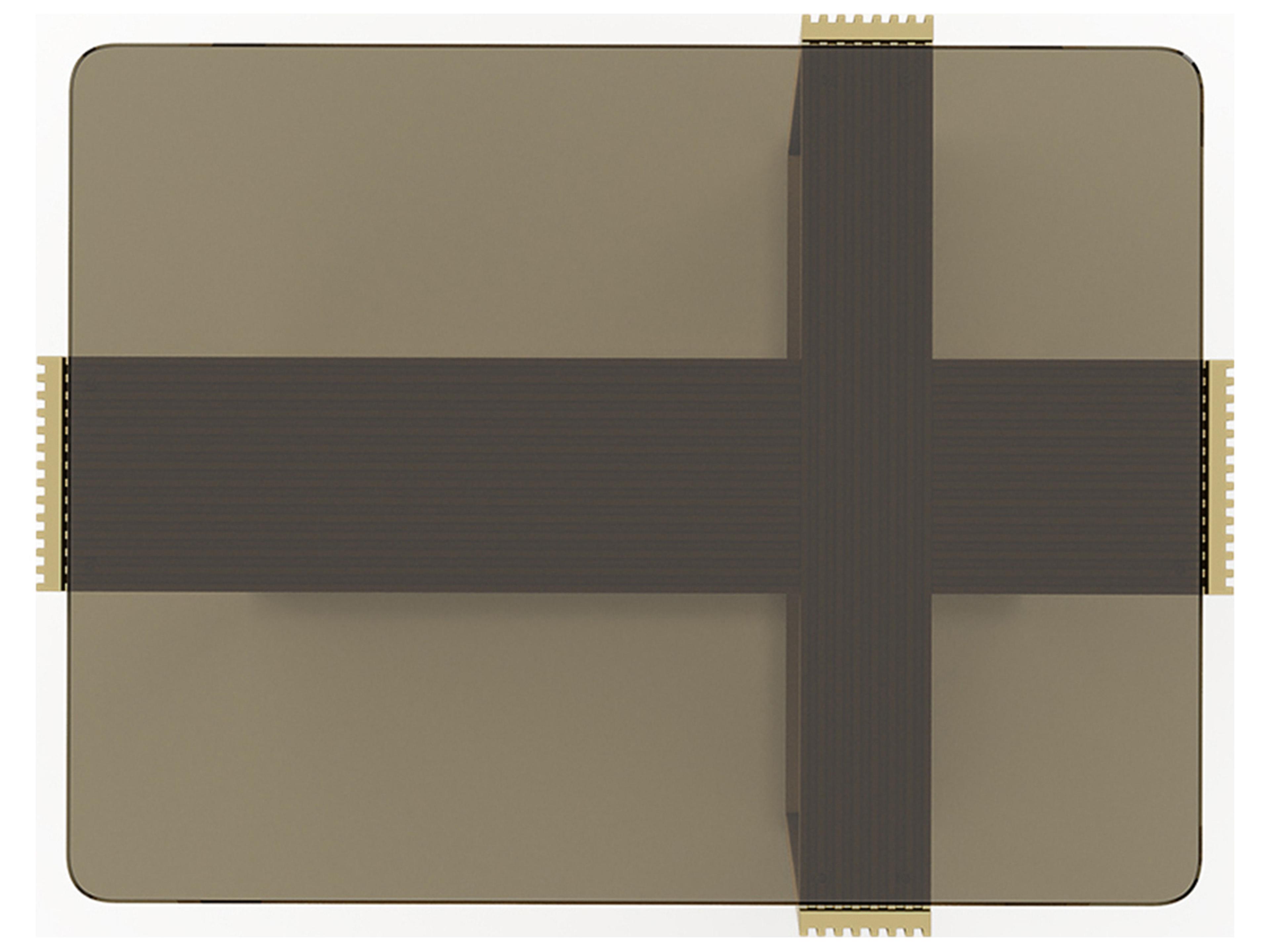 Caracole Counter Balance Rectangular Glass End Table