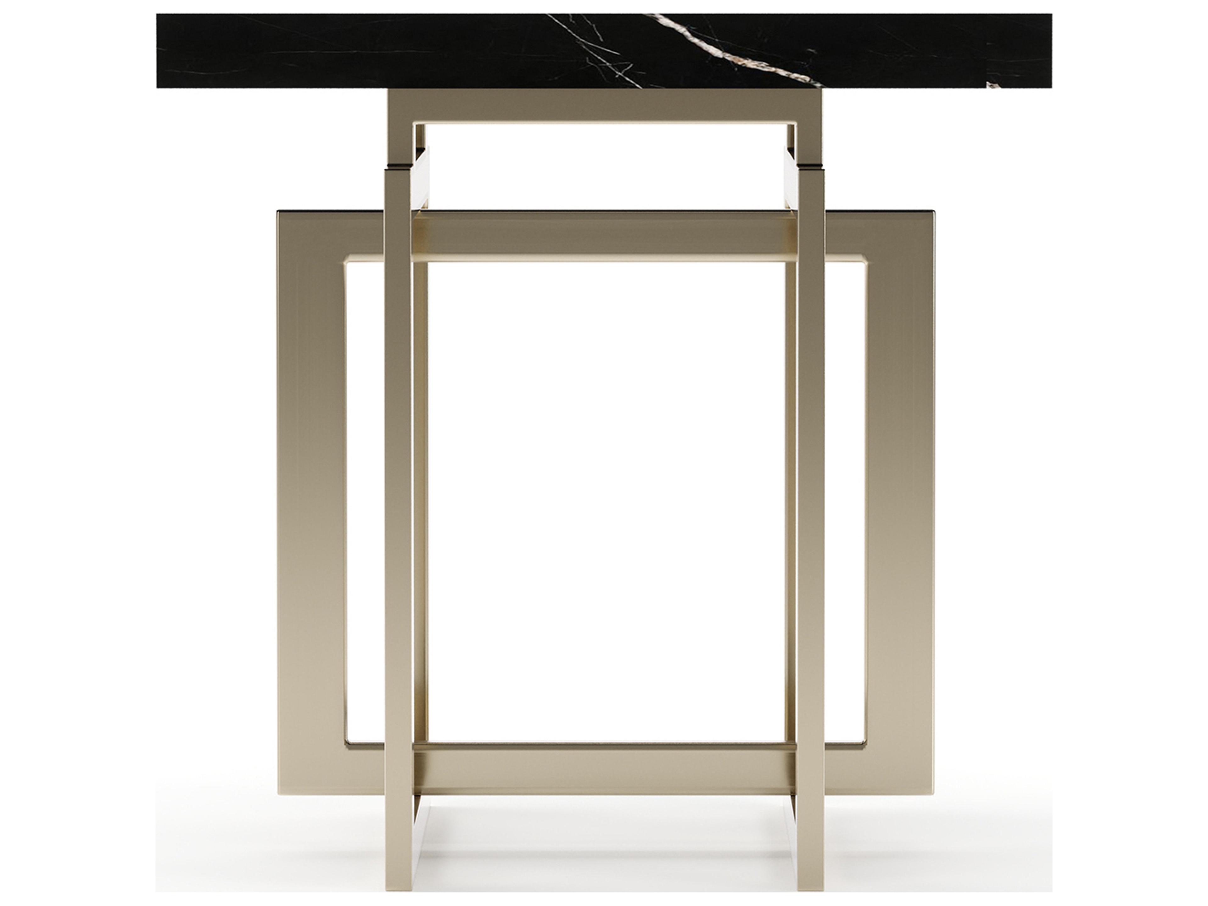 Caracole Wish You Were Here Square Marble End Table