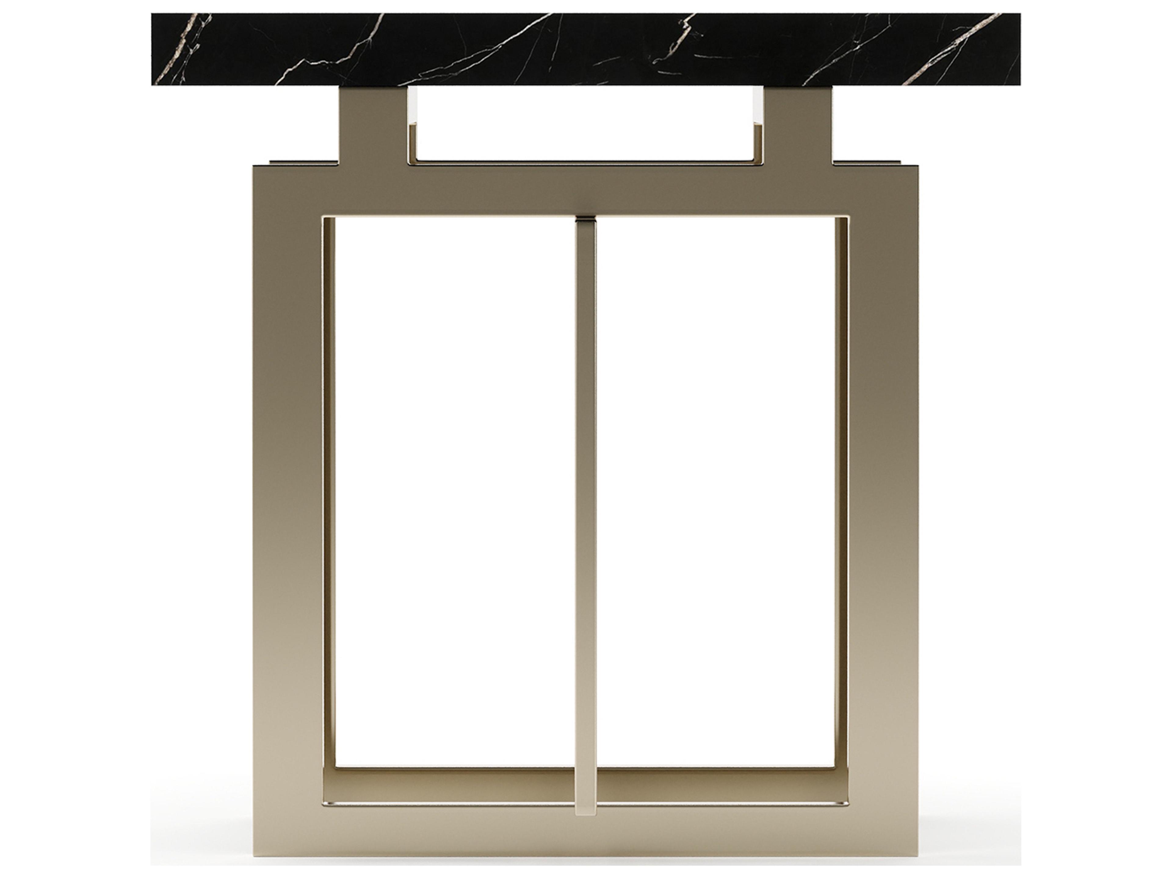 Caracole Wish You Were Here Square Marble End Table