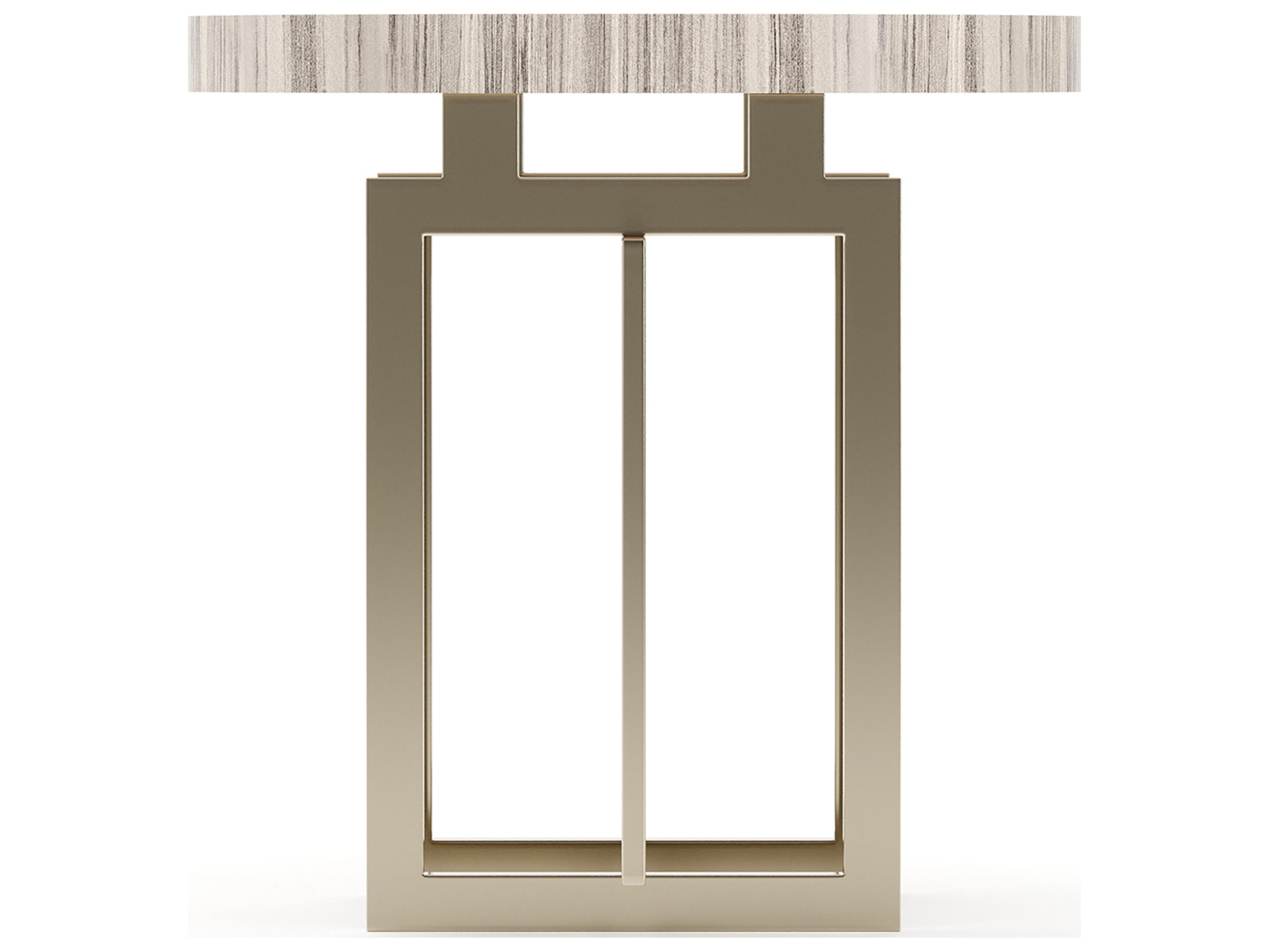 Caracole Wish You Were Here Round Stone End Table