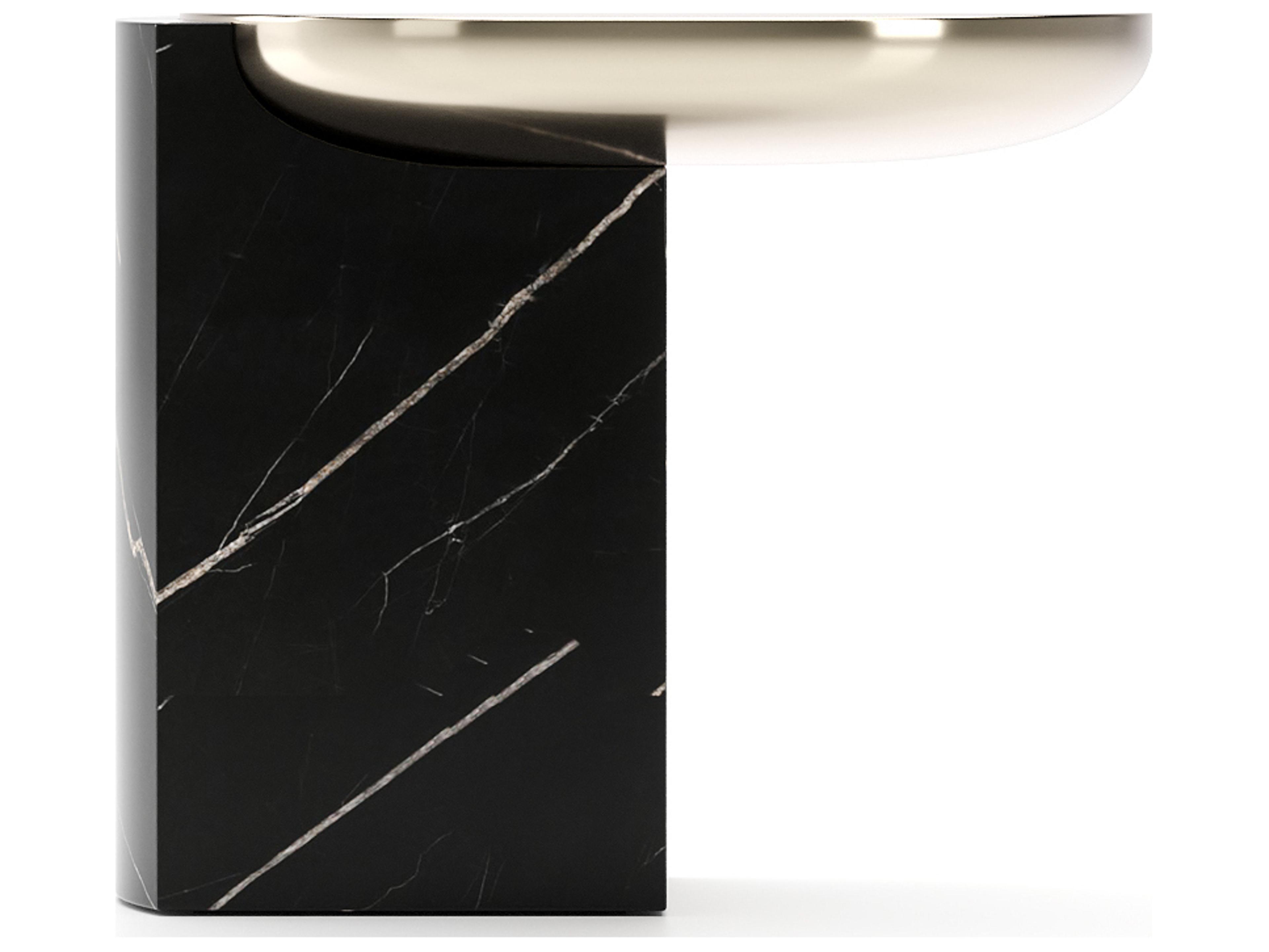 Caracole Overlap Round Metal End Table