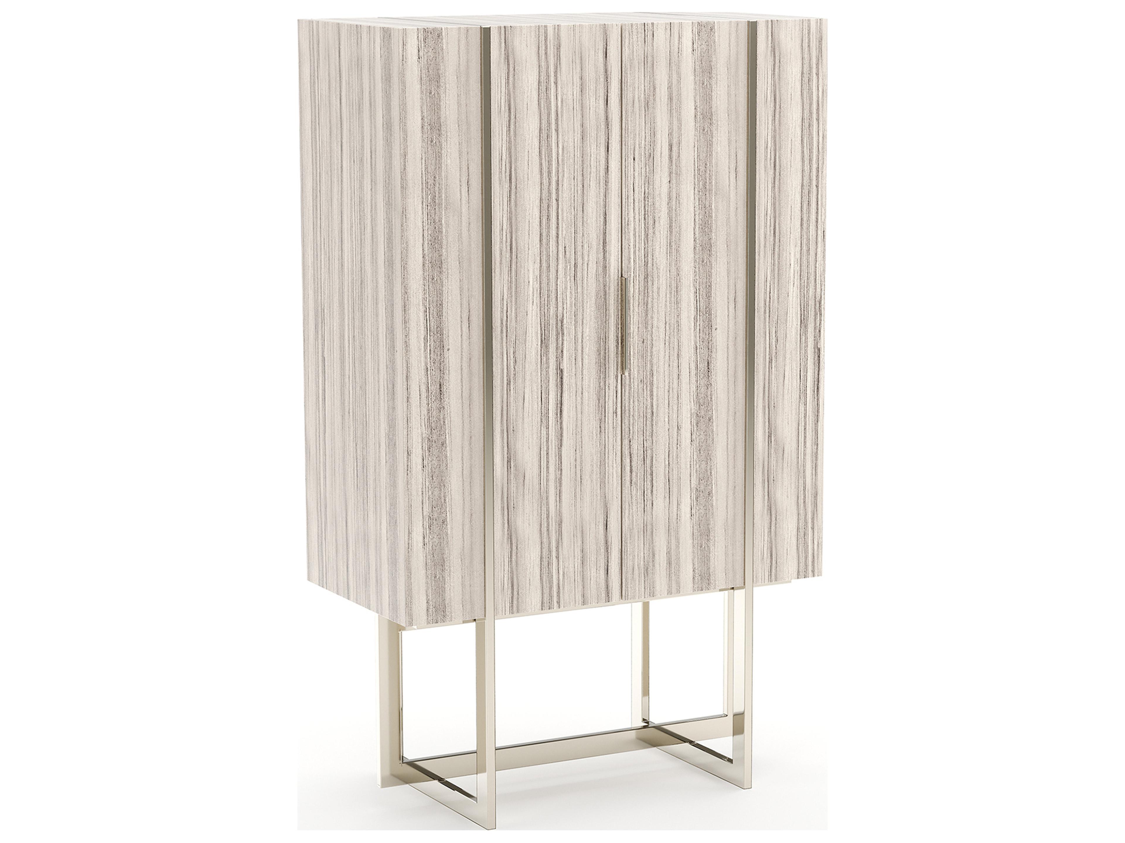 Wish You Were Here Beige Bar Cabinet