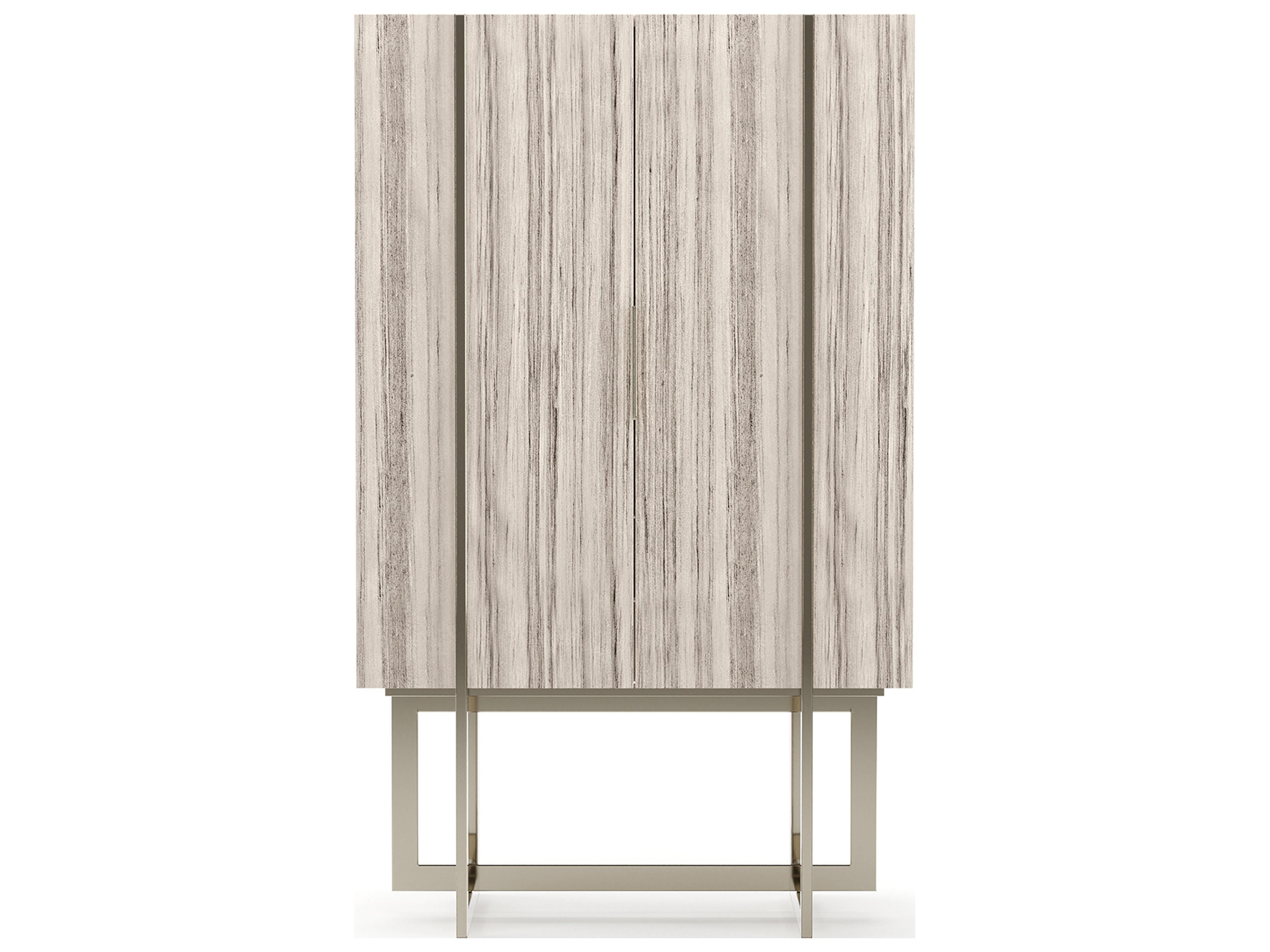 Caracole Wish You Were Here Beige Bar Cabinet