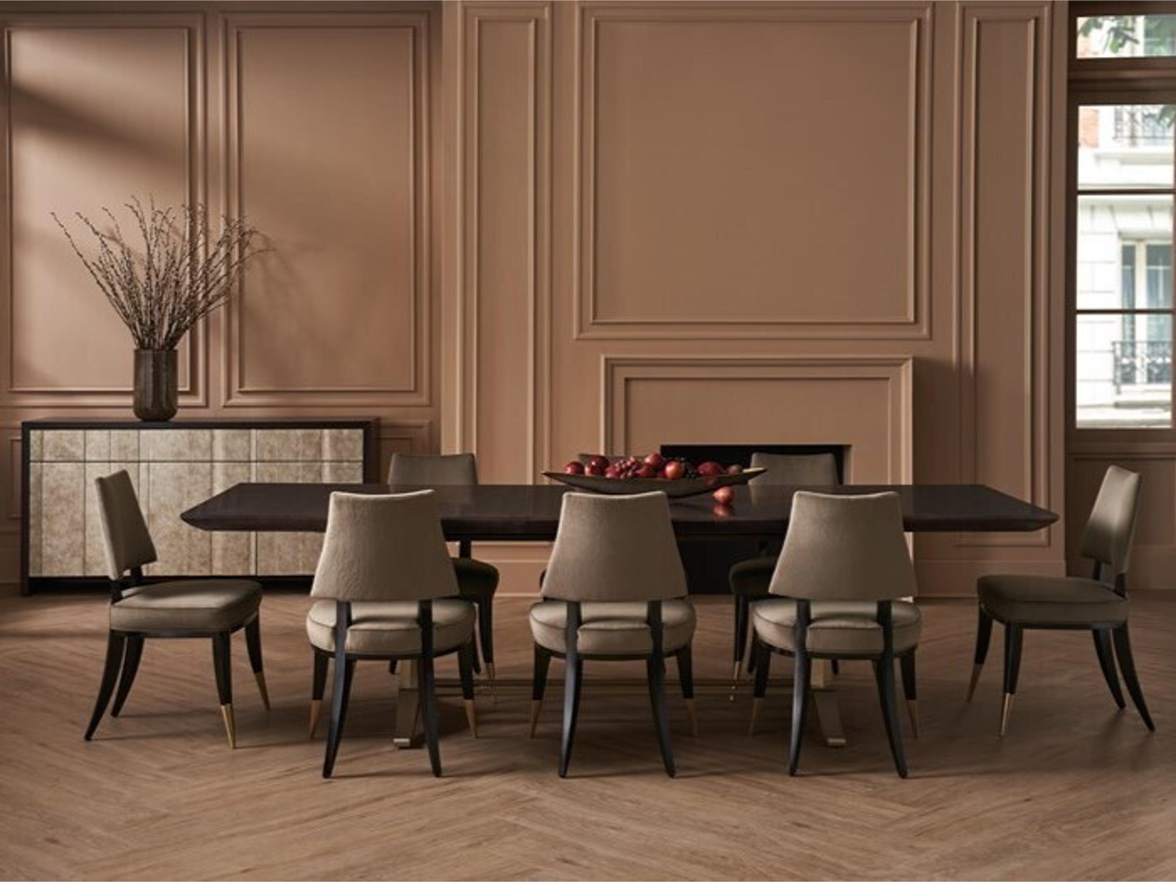 Classic Poplar Wood Dining Room Set