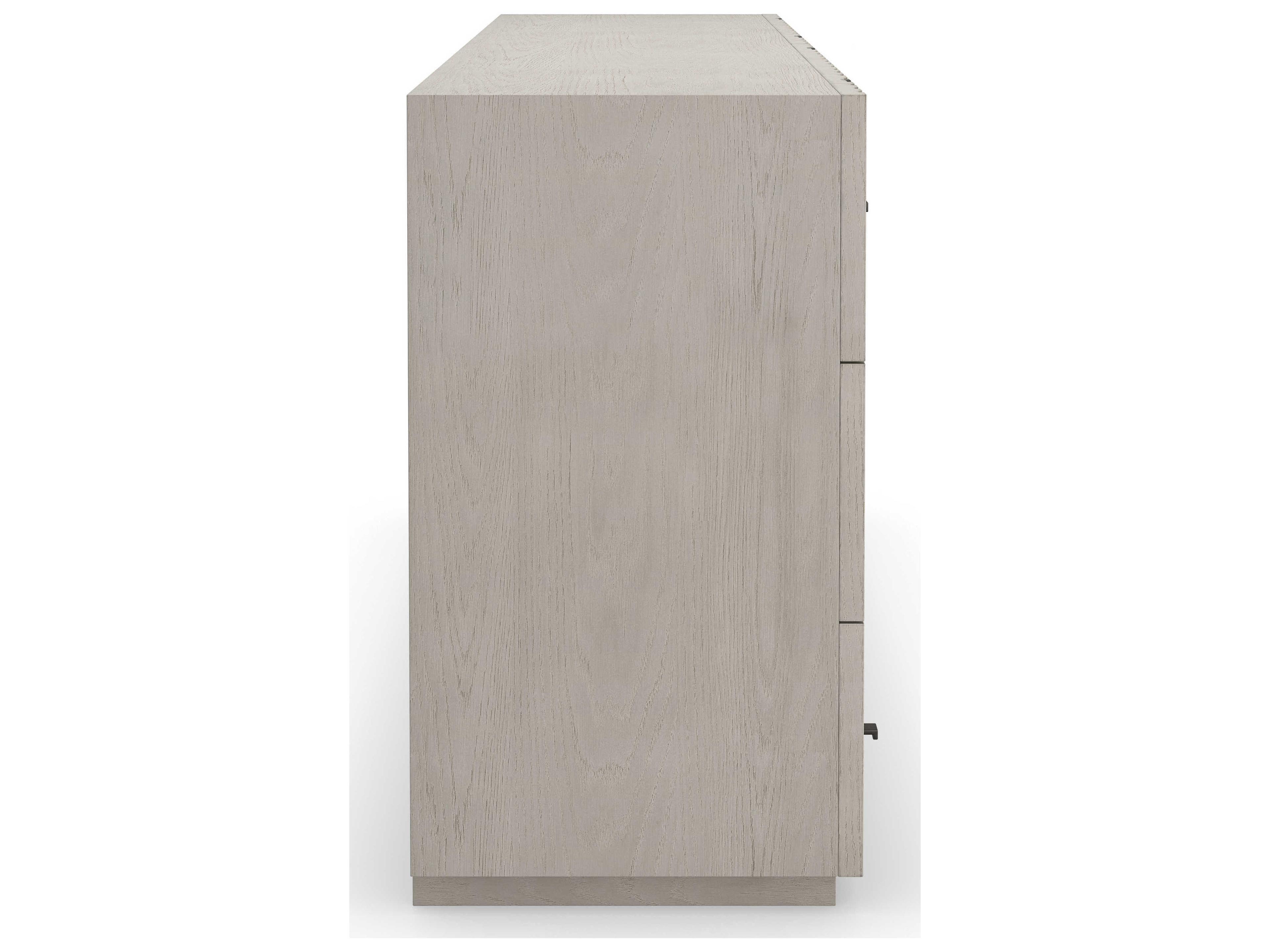 Caracole Kelly Hoppen Clancy 6-Drawers Gray Ash Wood Double Dresser
