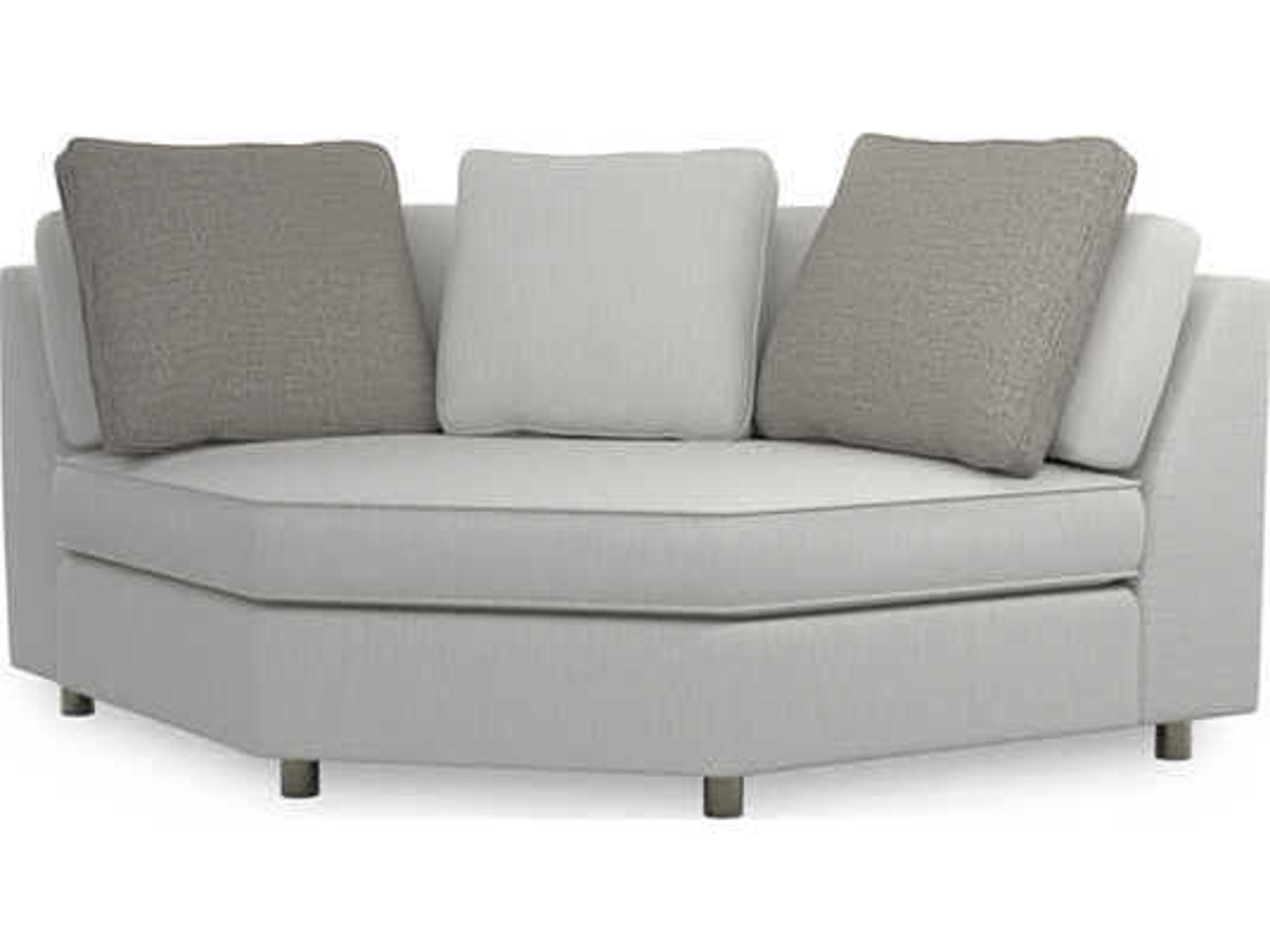 Upholstery I'M Shelf Pyrite Gray Upholstered Corner Loveseat
