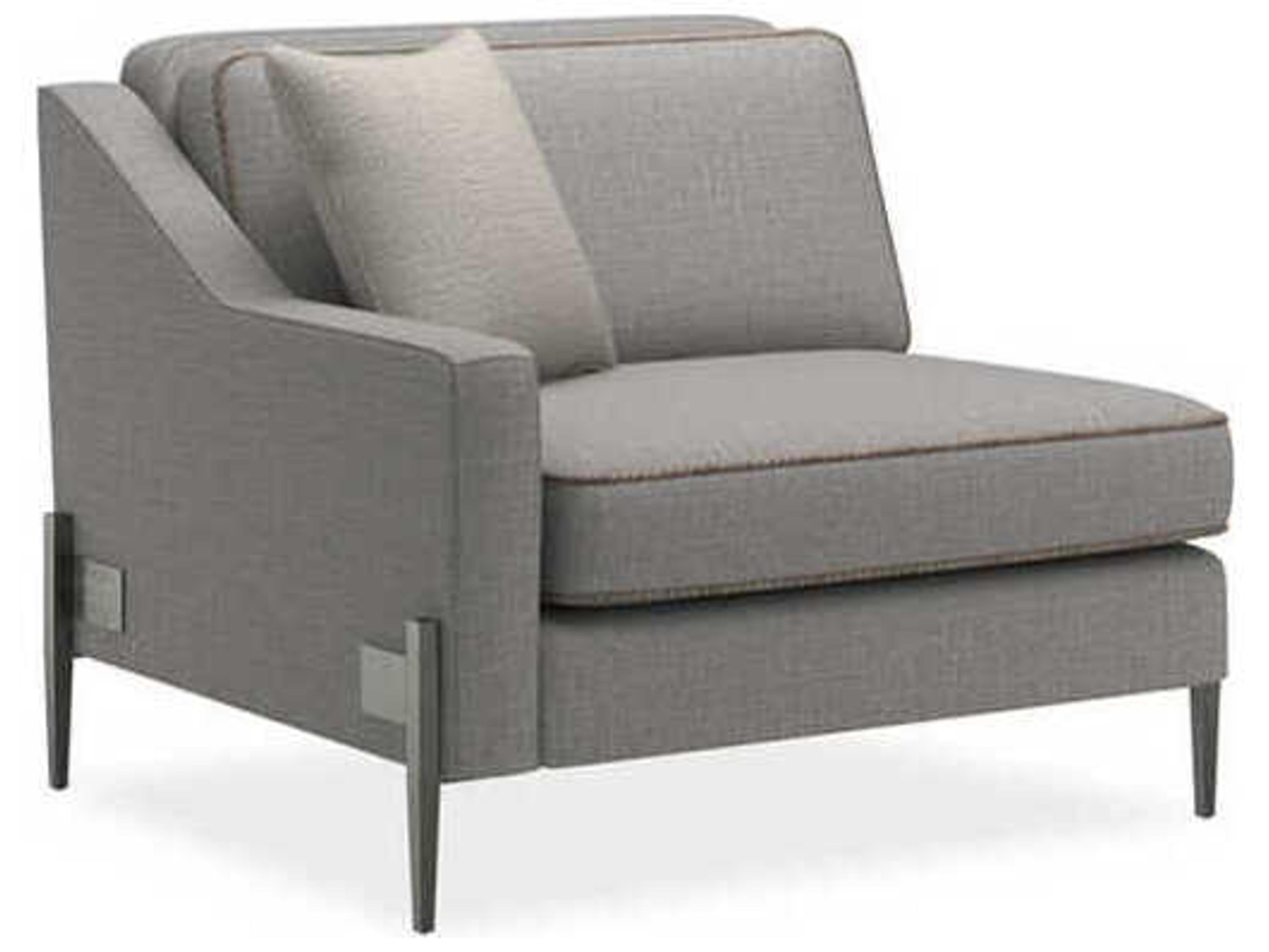 Modern Artisan Remix Remix Gray Fabric Accent Chair