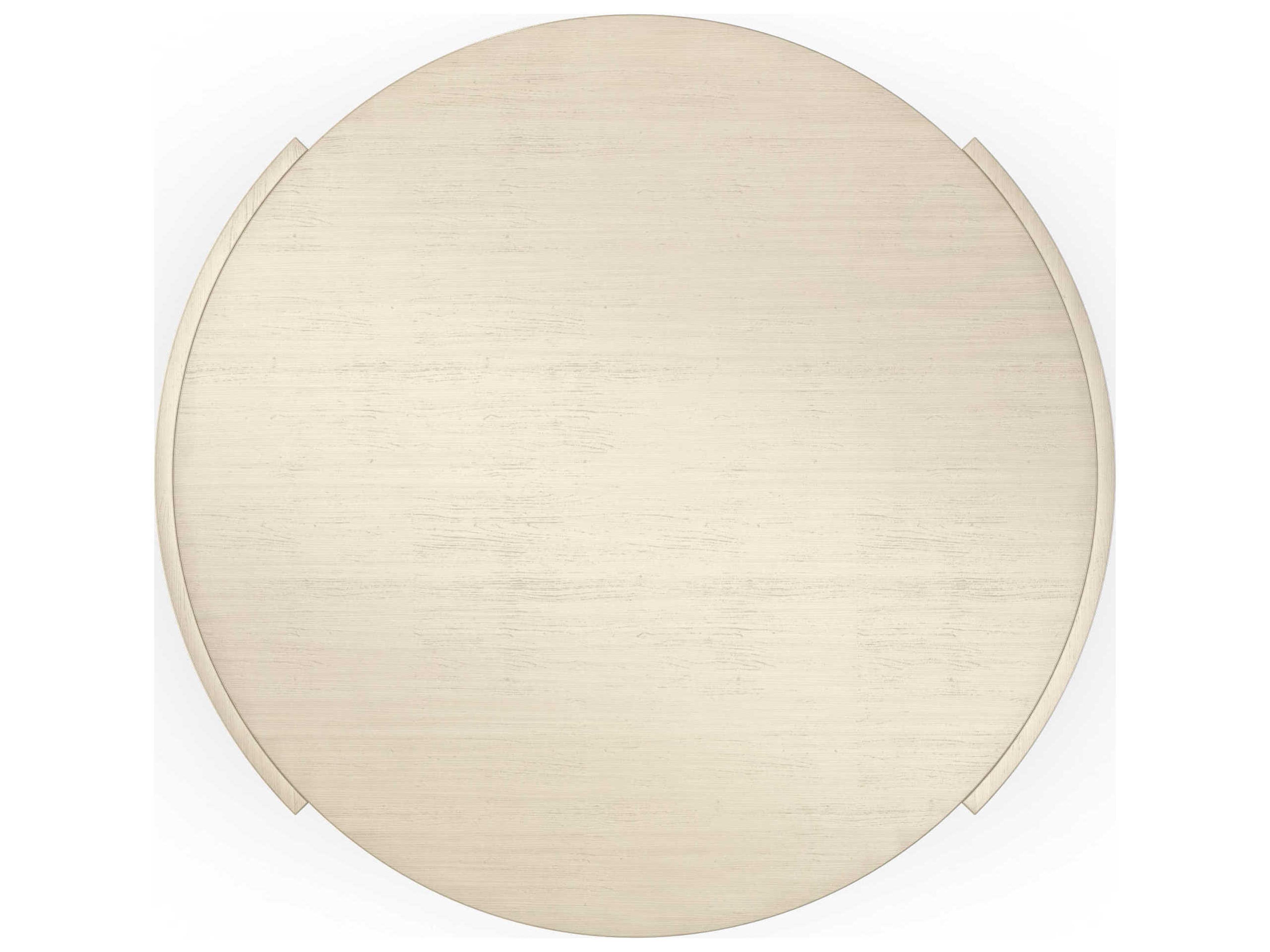 Caracole La Moda Da Vita 26" Round Wood Thunder Smoked Stainless Steel Paint End Table