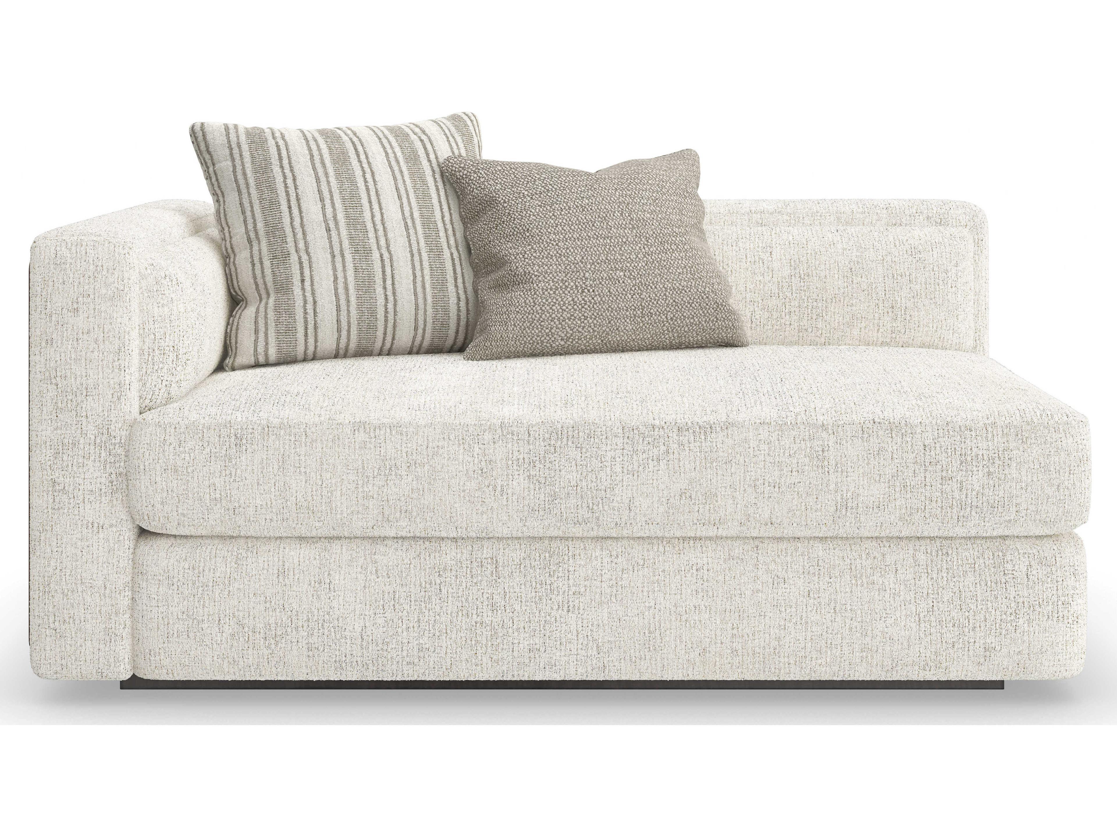 Caracole Modern Principles Unity LAF White Upholstered Loveseat