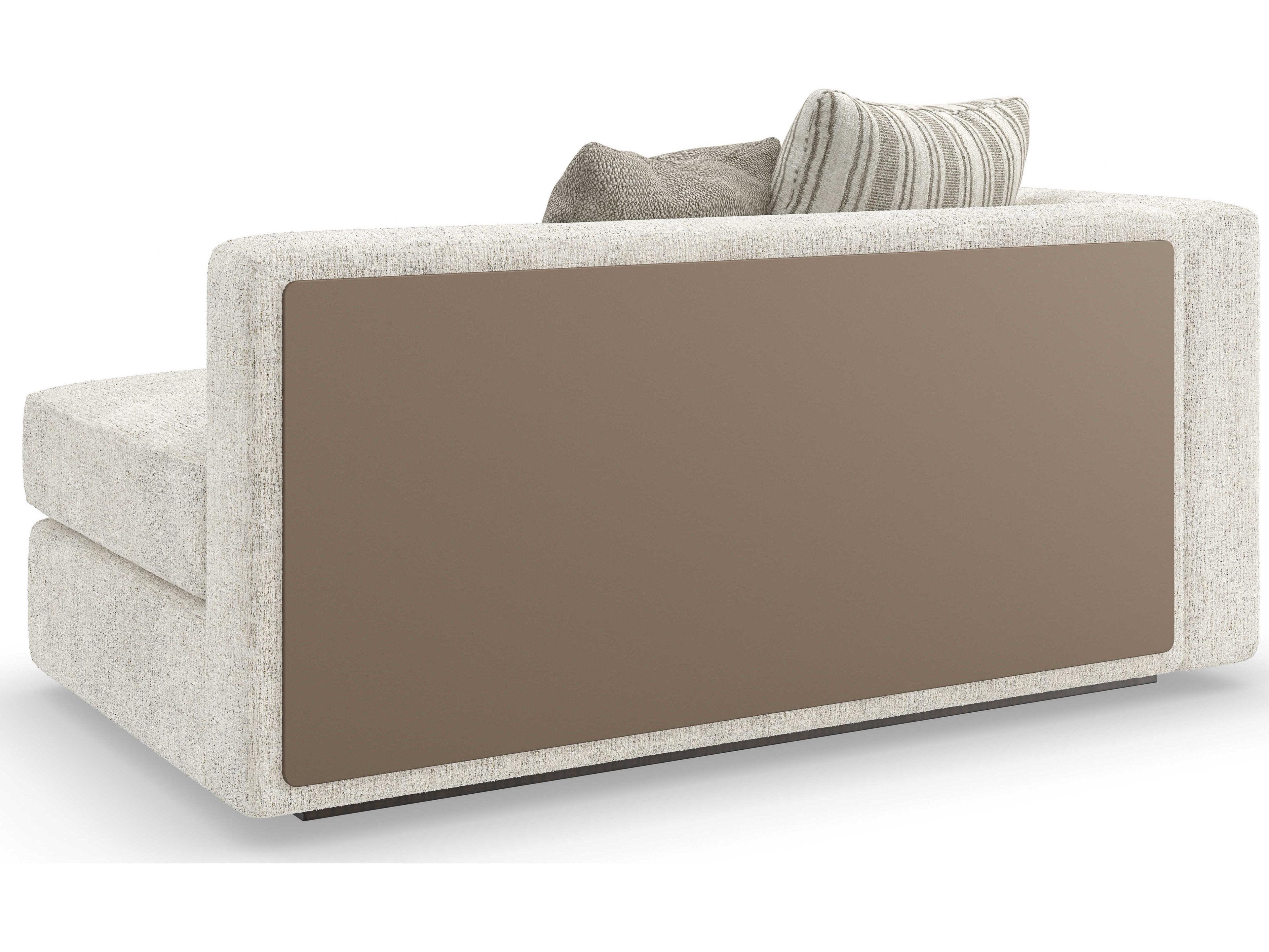 Caracole Modern Principles Unity LAF White Upholstered Loveseat