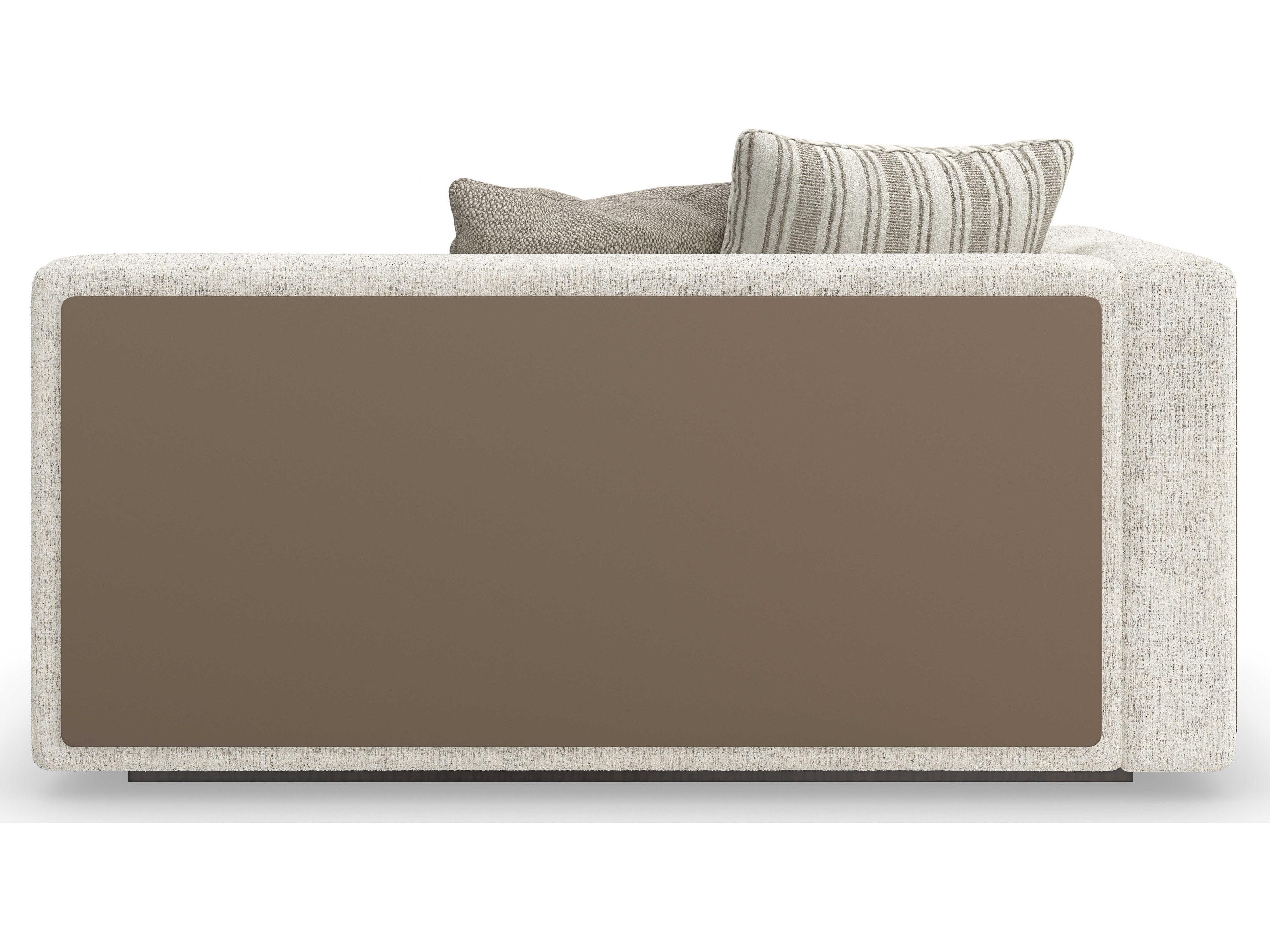 Caracole Modern Principles Unity LAF White Upholstered Loveseat