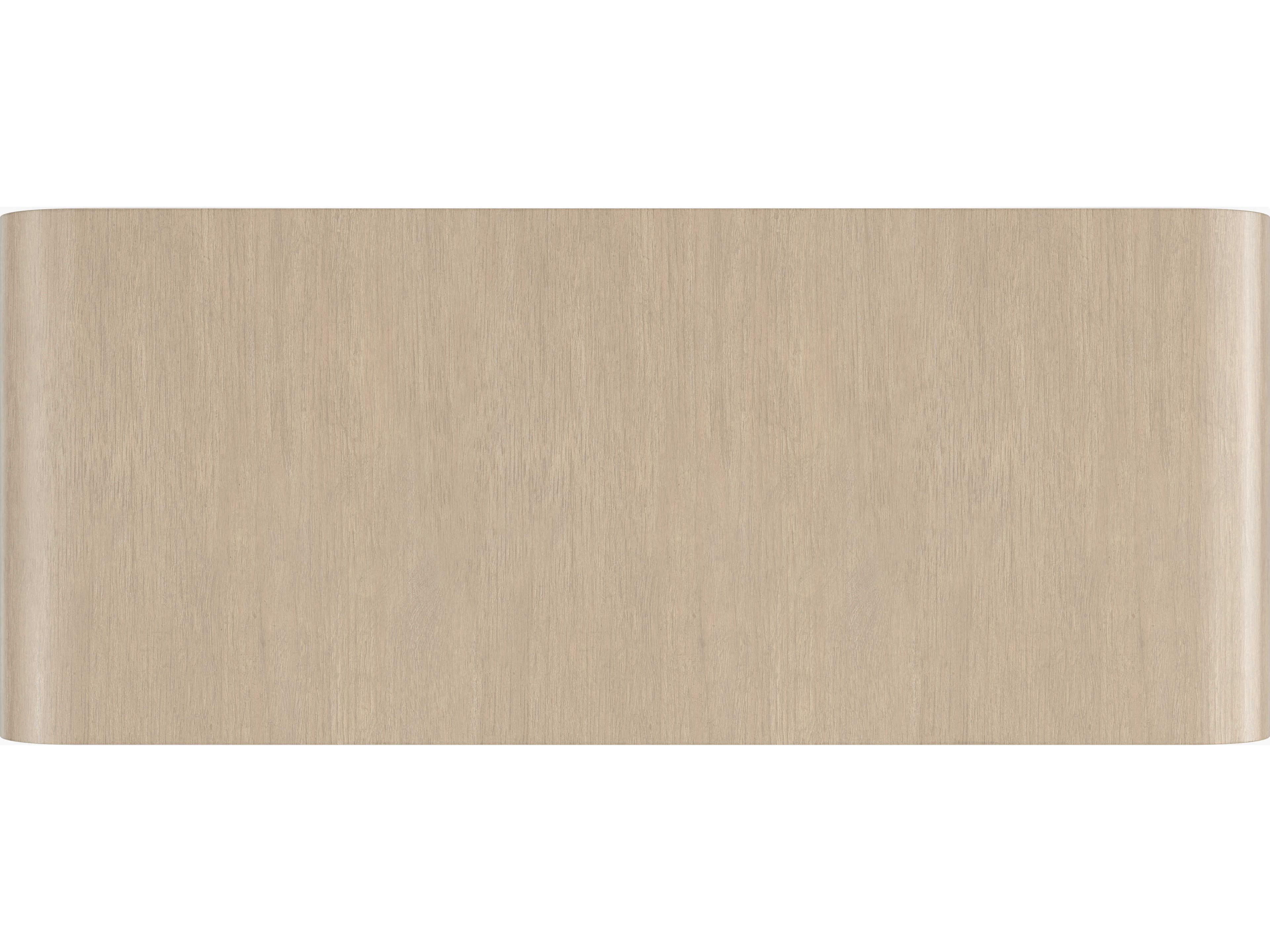 Caracole Modern Principles Movement 54" Rectangular Wood Sun Drenched Oak Textured Adobe Coffee Table