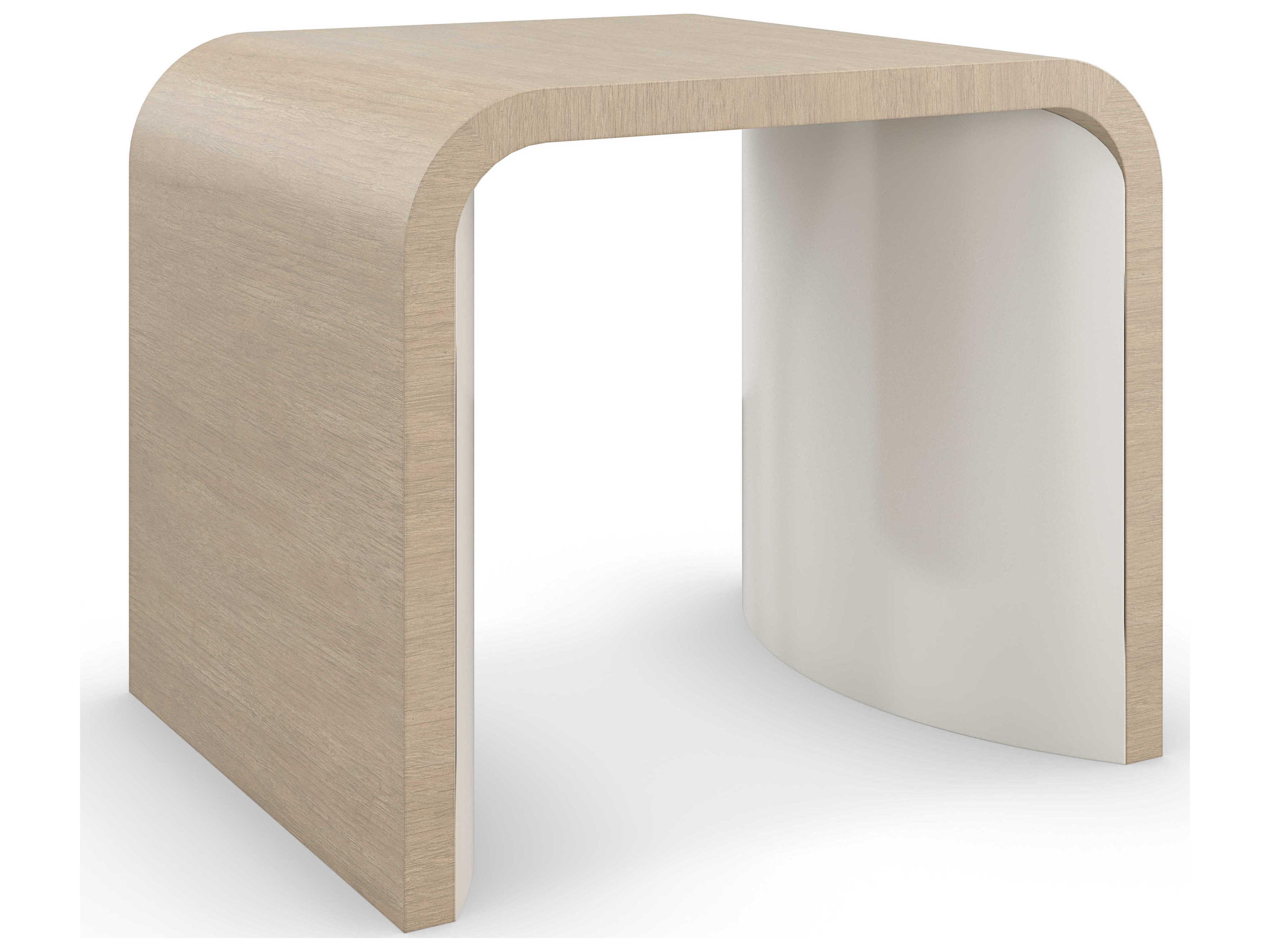 Modern Principles Movement 26" Rectangular Wood Sun Drenched Oak Textured Adobe End Table