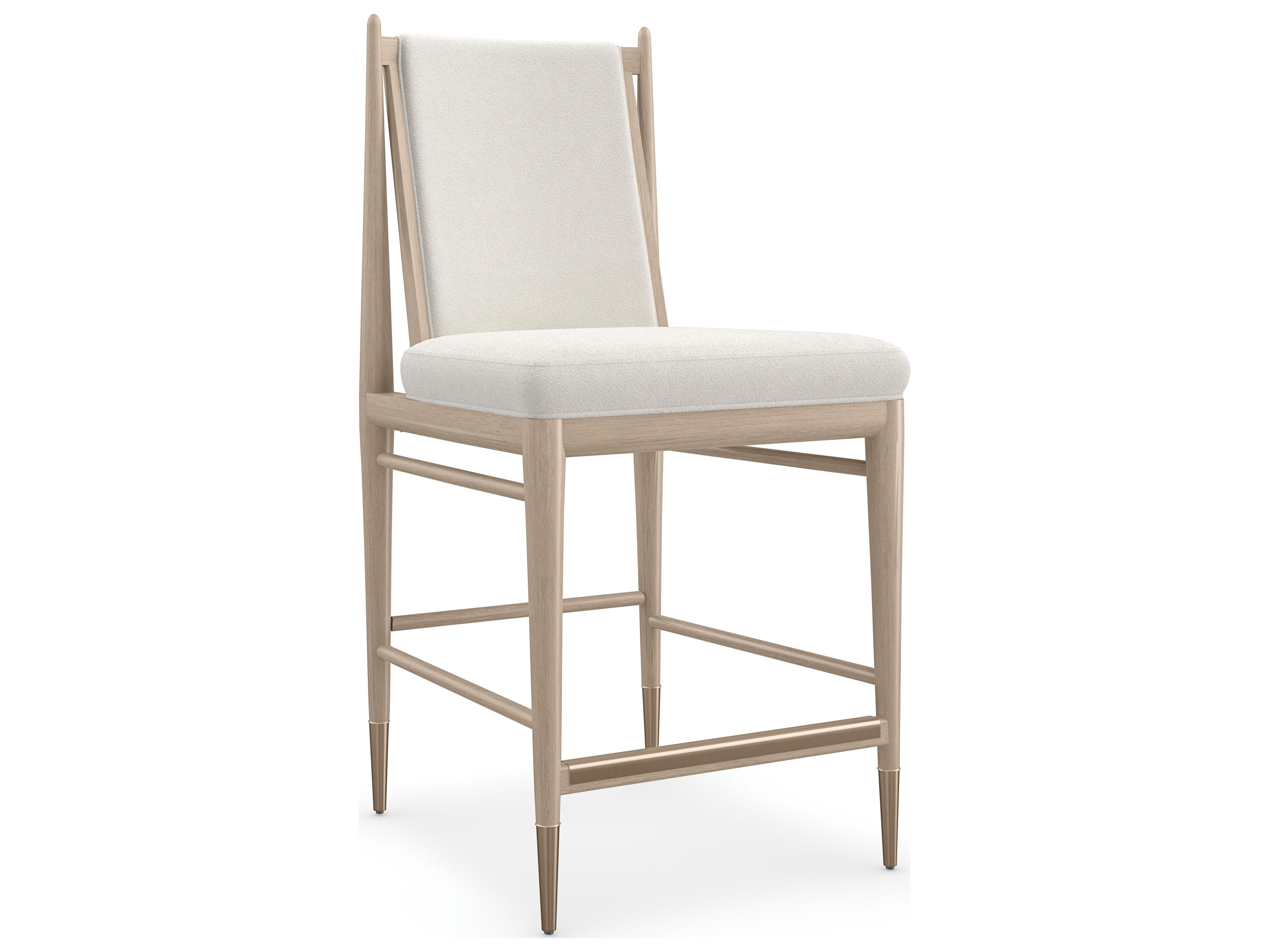 Modern Principles Unity Light Upholstered Counter Stool in Sun Drenched Oak