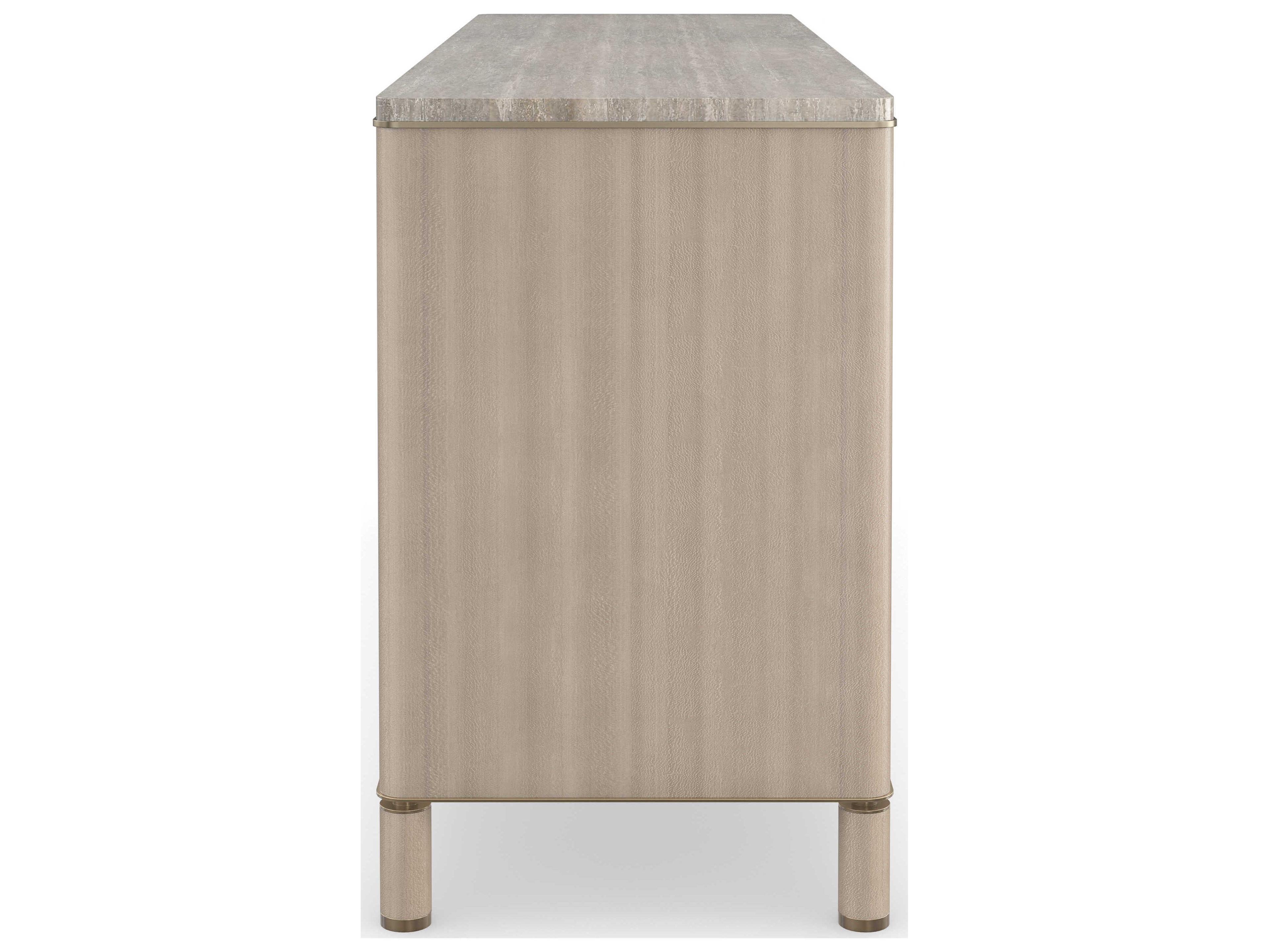 Caracole Modern Principles Balance 6-Drawers Brown Hardwood Double Dresser