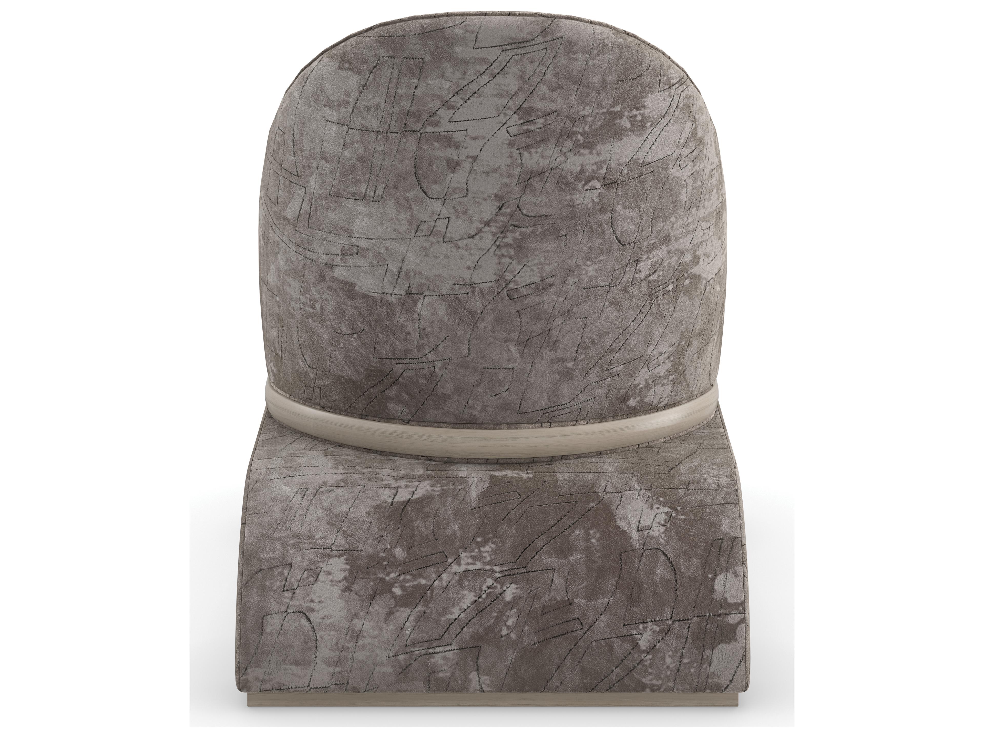Caracole Modern Resort Bora Bora Gray Fabric Accent Chair