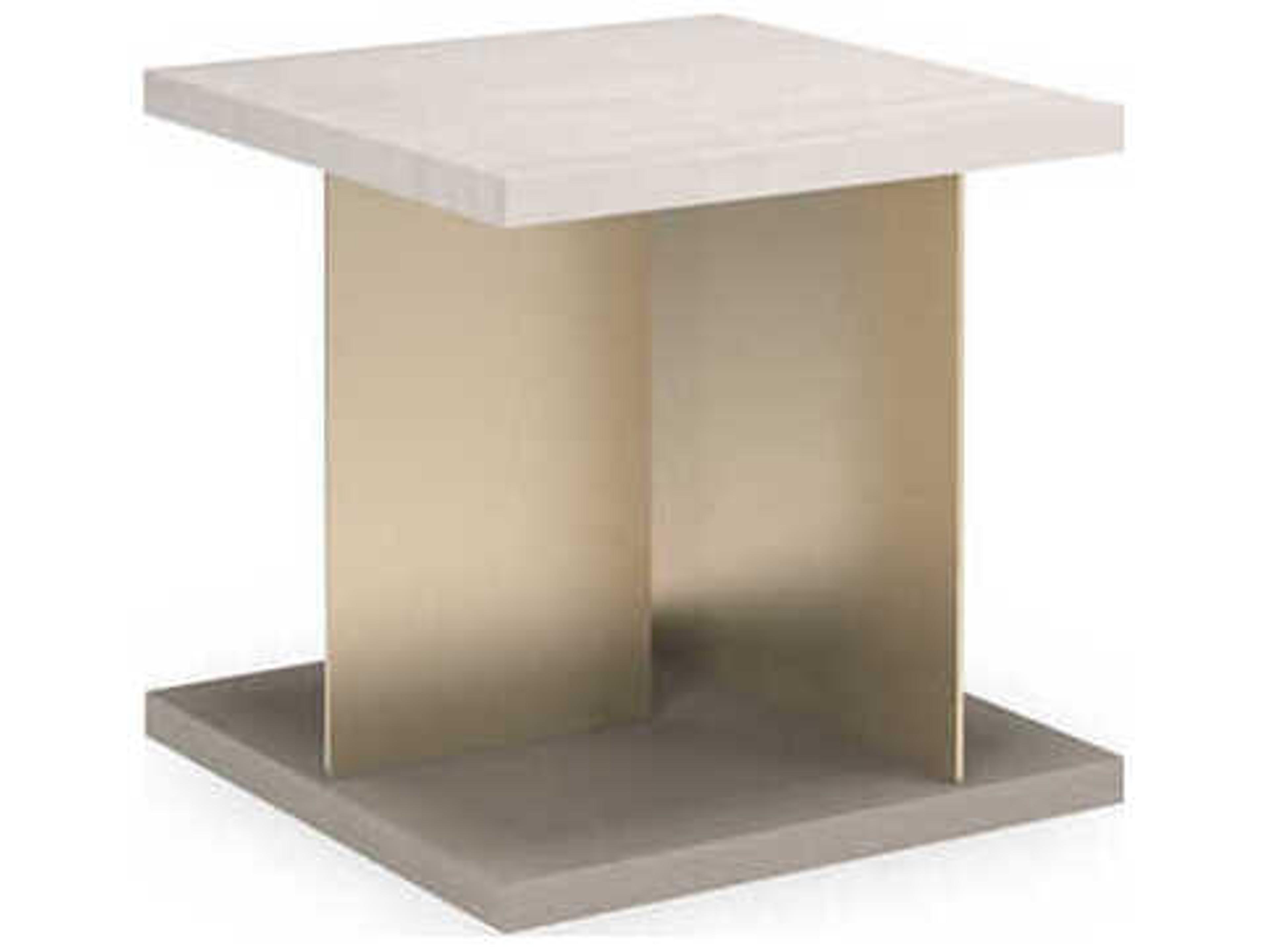 Modern Resort Cape Verde Square Marble End Table