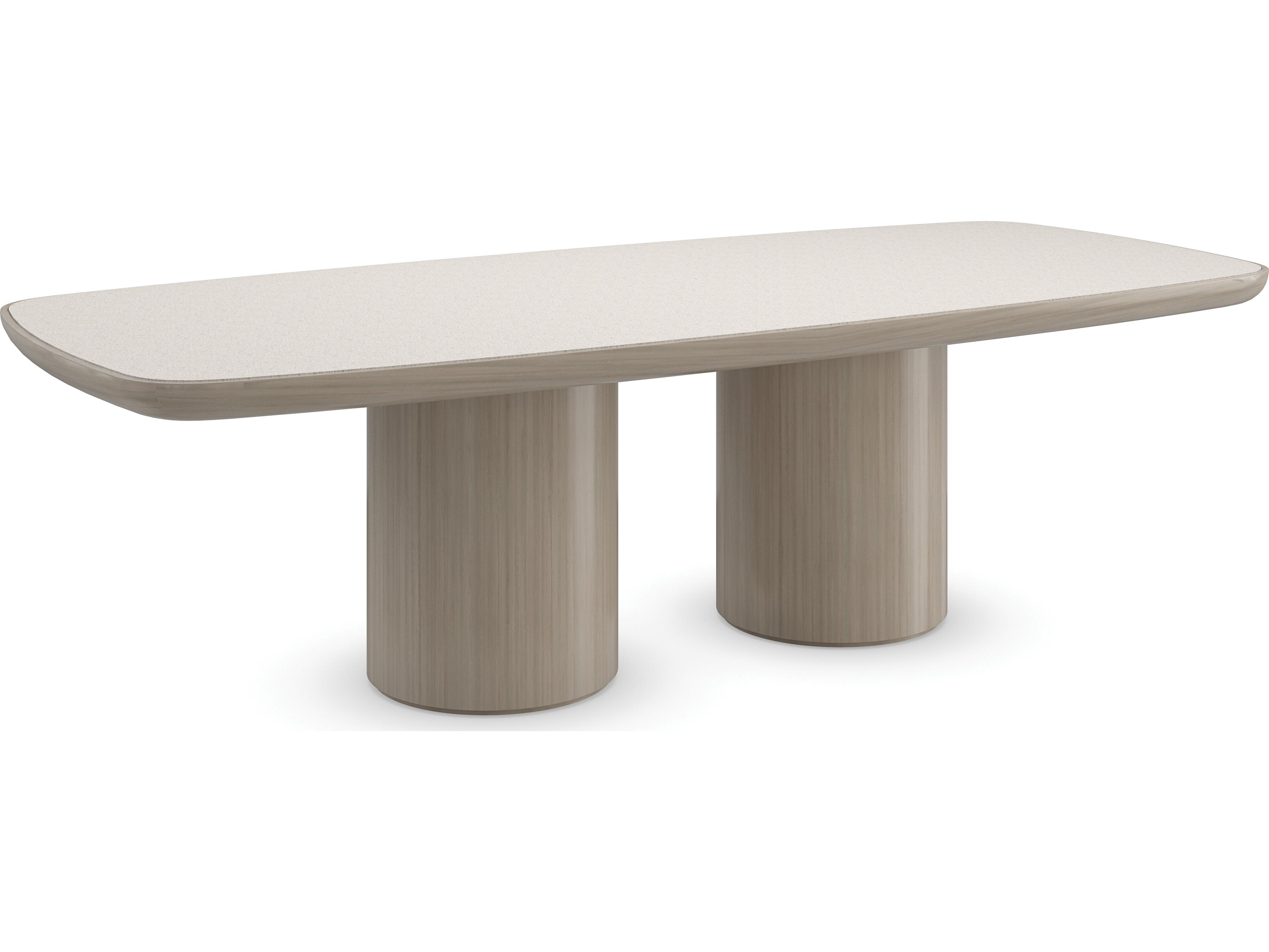 Modern Resort Santorini Rectangular Wood Dining Table